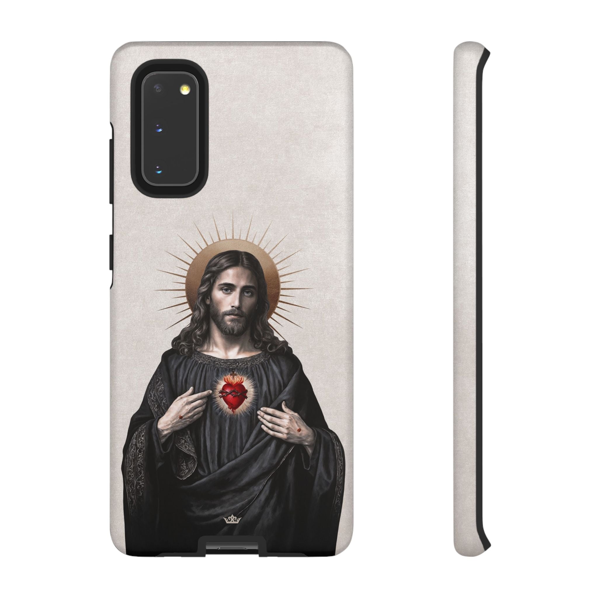 Sacred Heart of Jesus Hard Phone Case (Vintage Ivory)