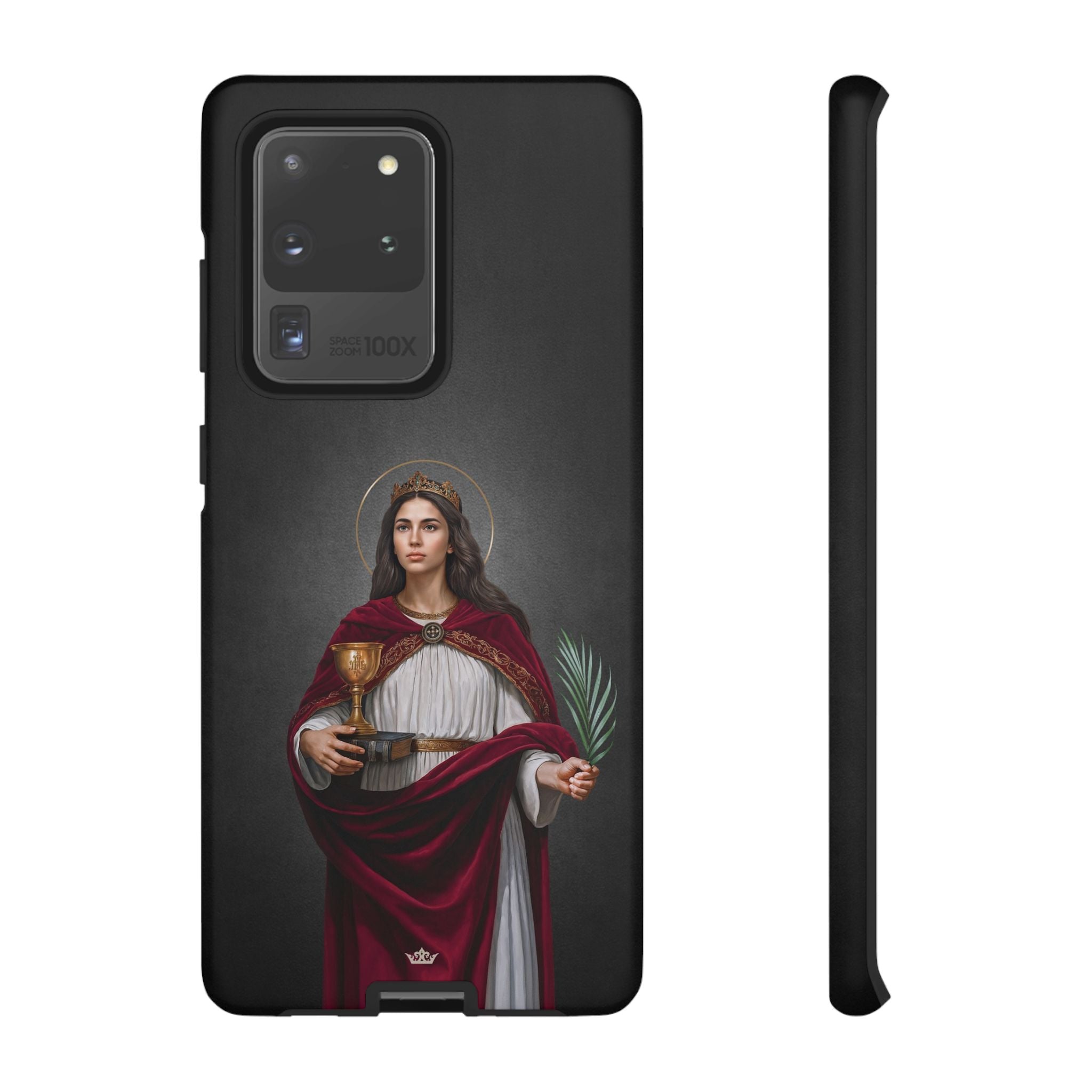 St. Barbara Hard Phone Case (Dark)