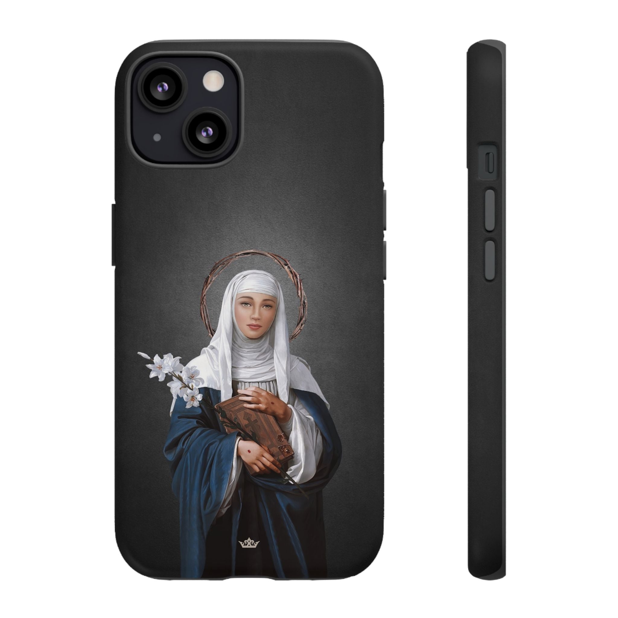 St. Catherine of Siena Hard Phone Case (Dark)