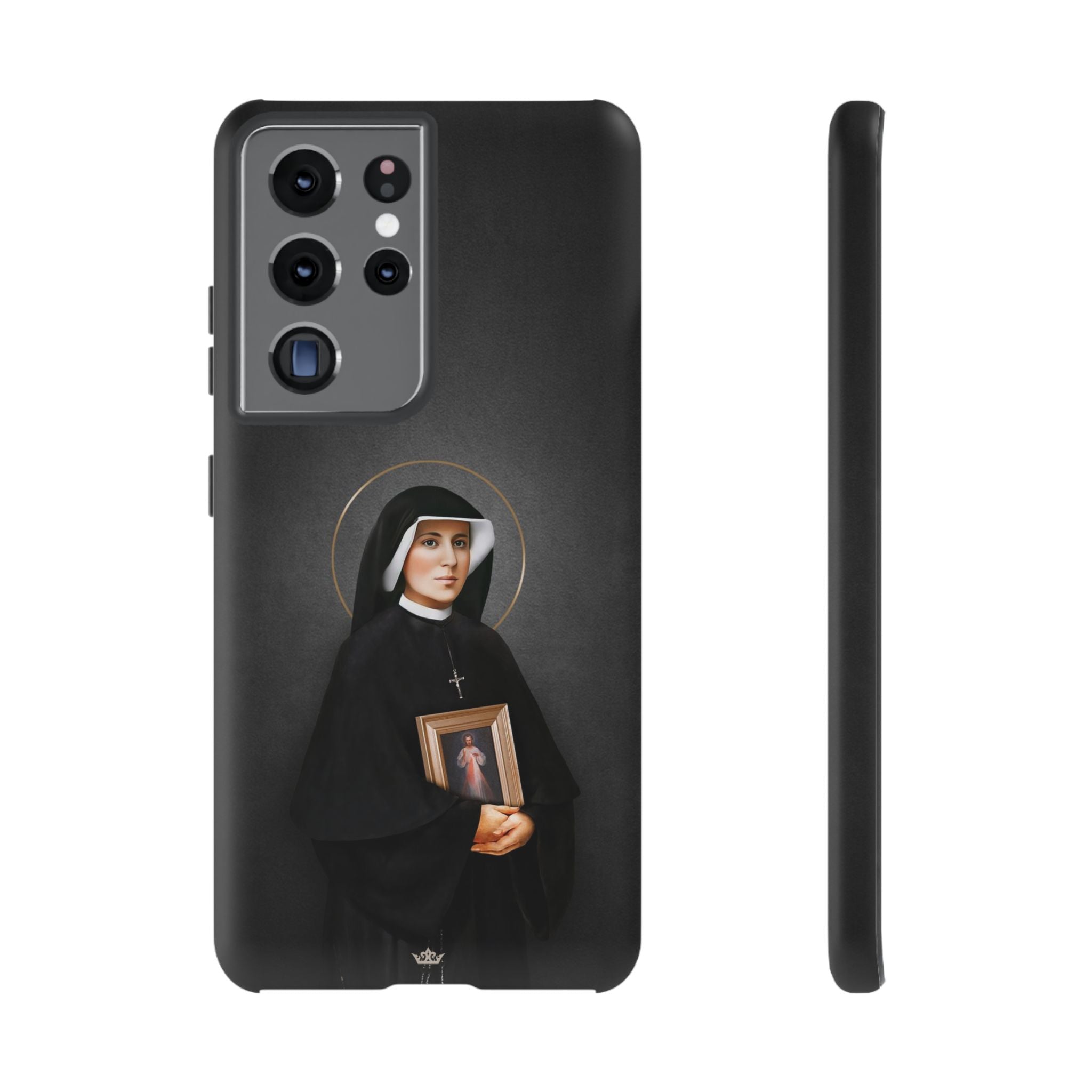 St. Faustina Hard Phone Case (Dark)