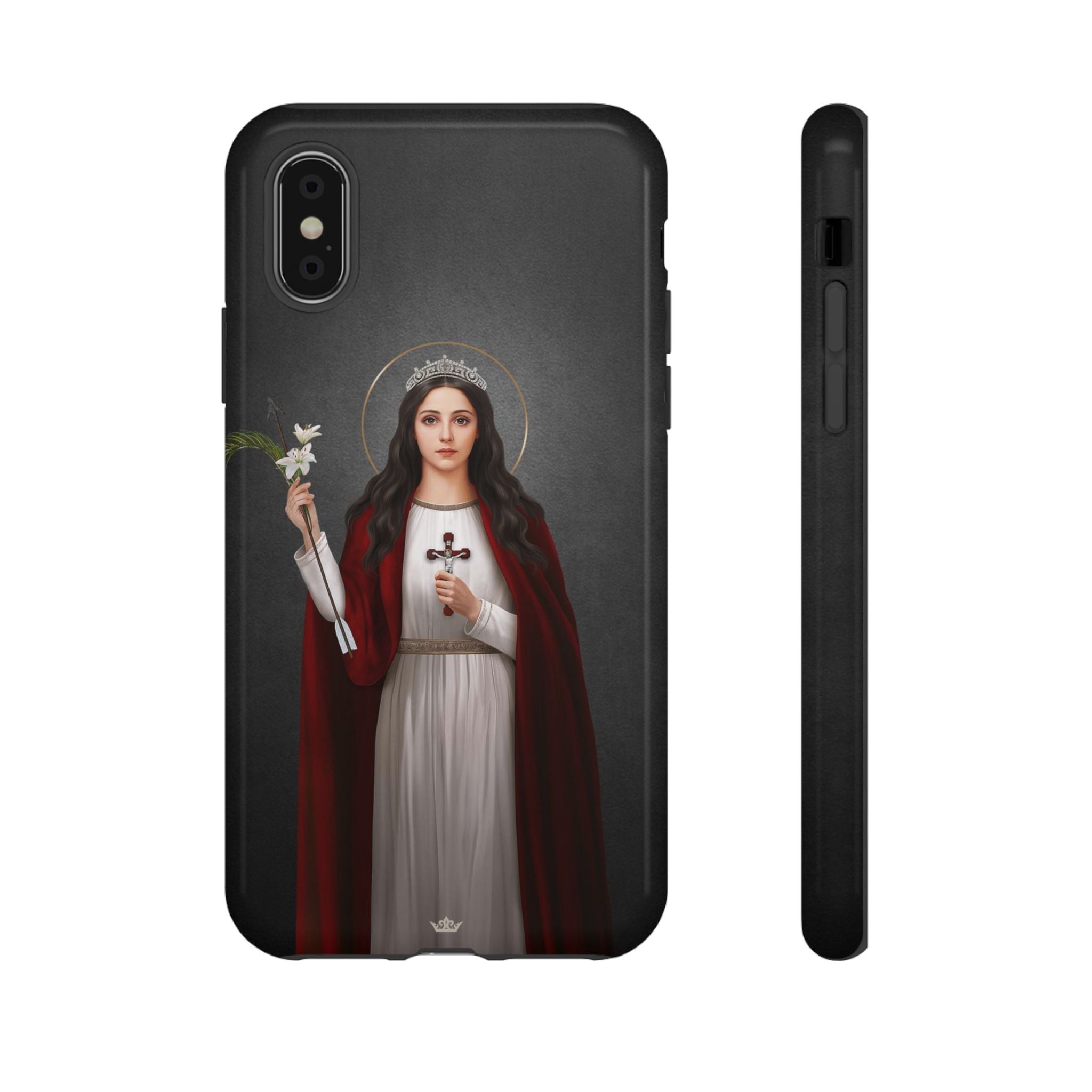 St. Philomena Hard Phone Case (Dark)