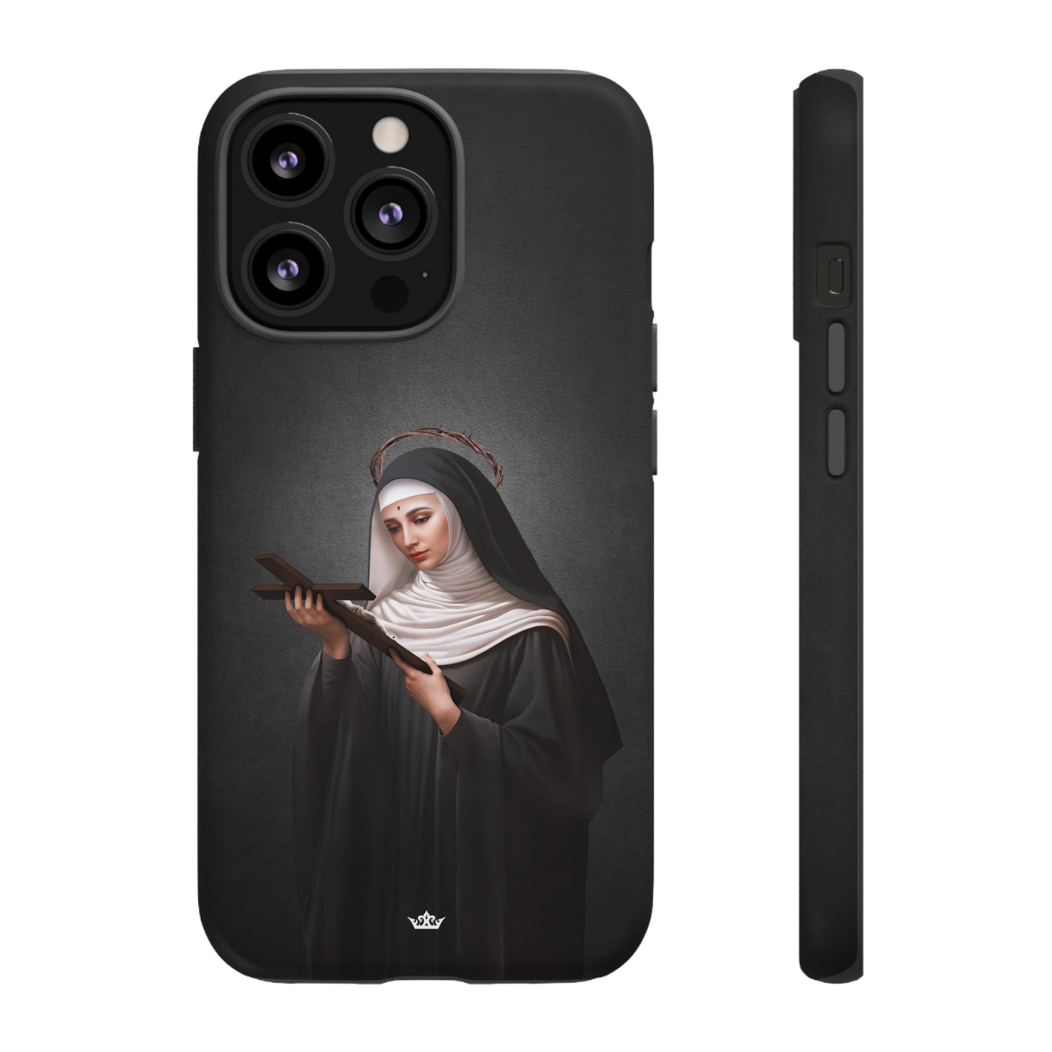 St. Rita of Cascia Hard Phone Case (Dark)