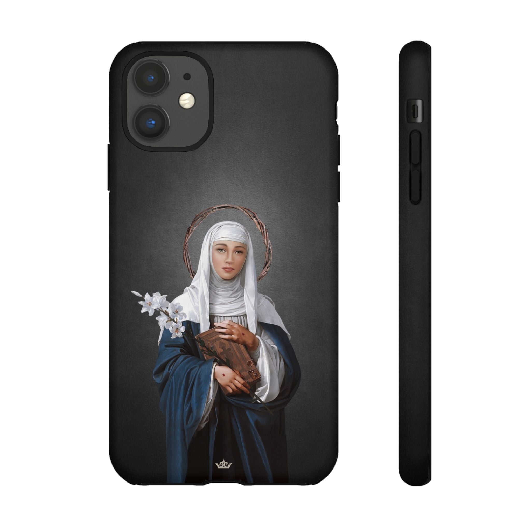 St. Catherine of Siena Hard Phone Case (Dark)