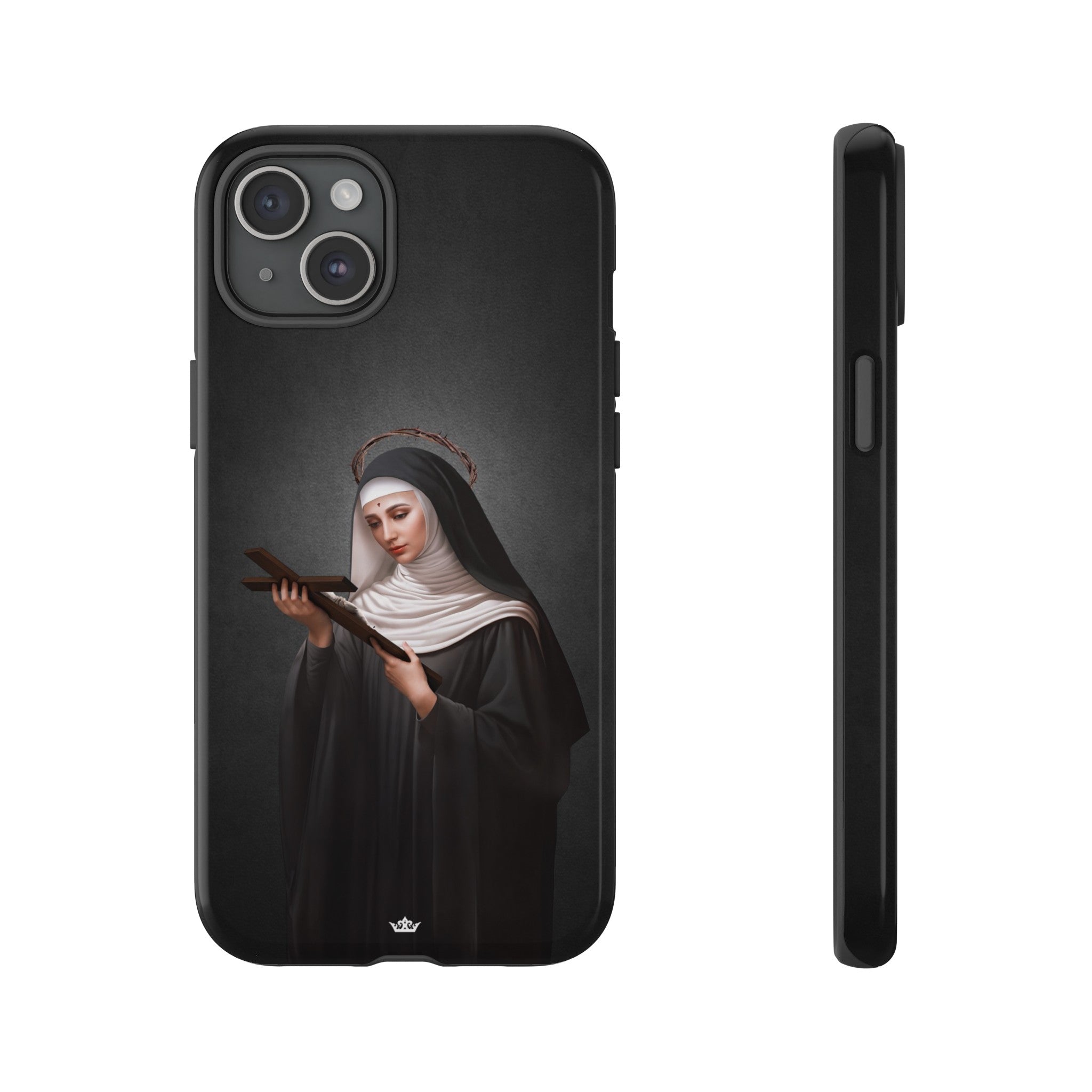 St. Rita of Cascia Hard Phone Case (Dark)