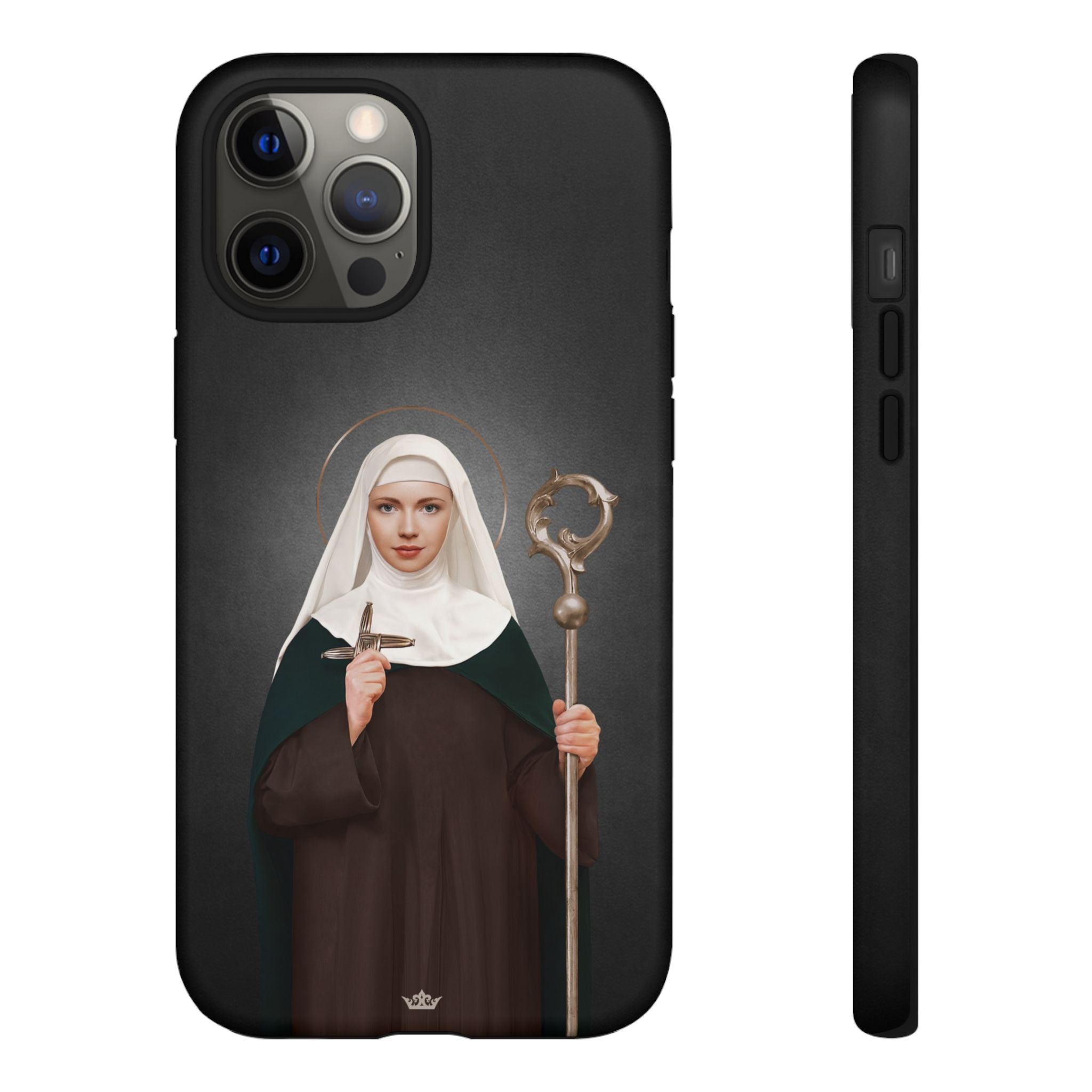 St. Brigid of Ireland Hard Phone Case (Dark)