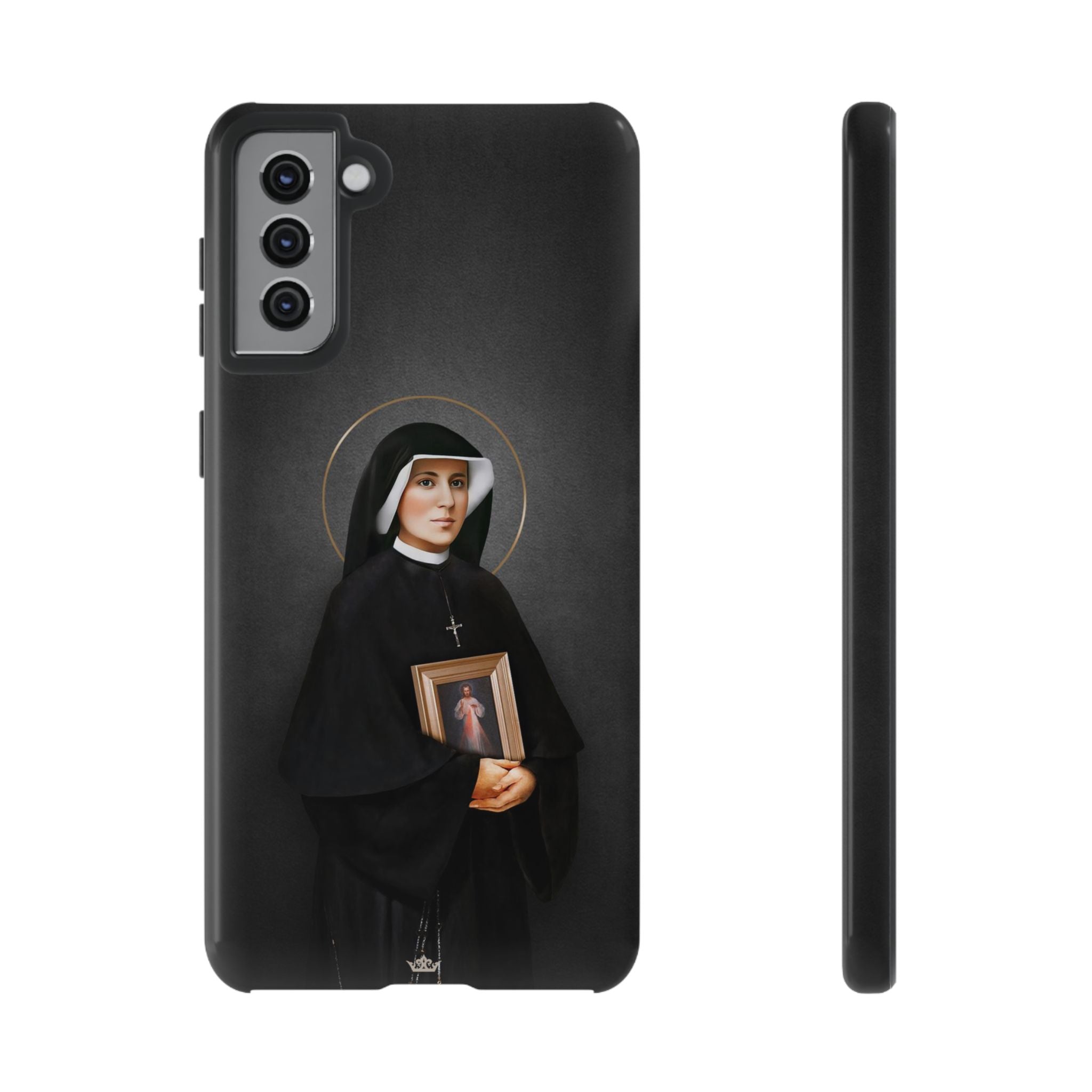 St. Faustina Hard Phone Case (Dark)