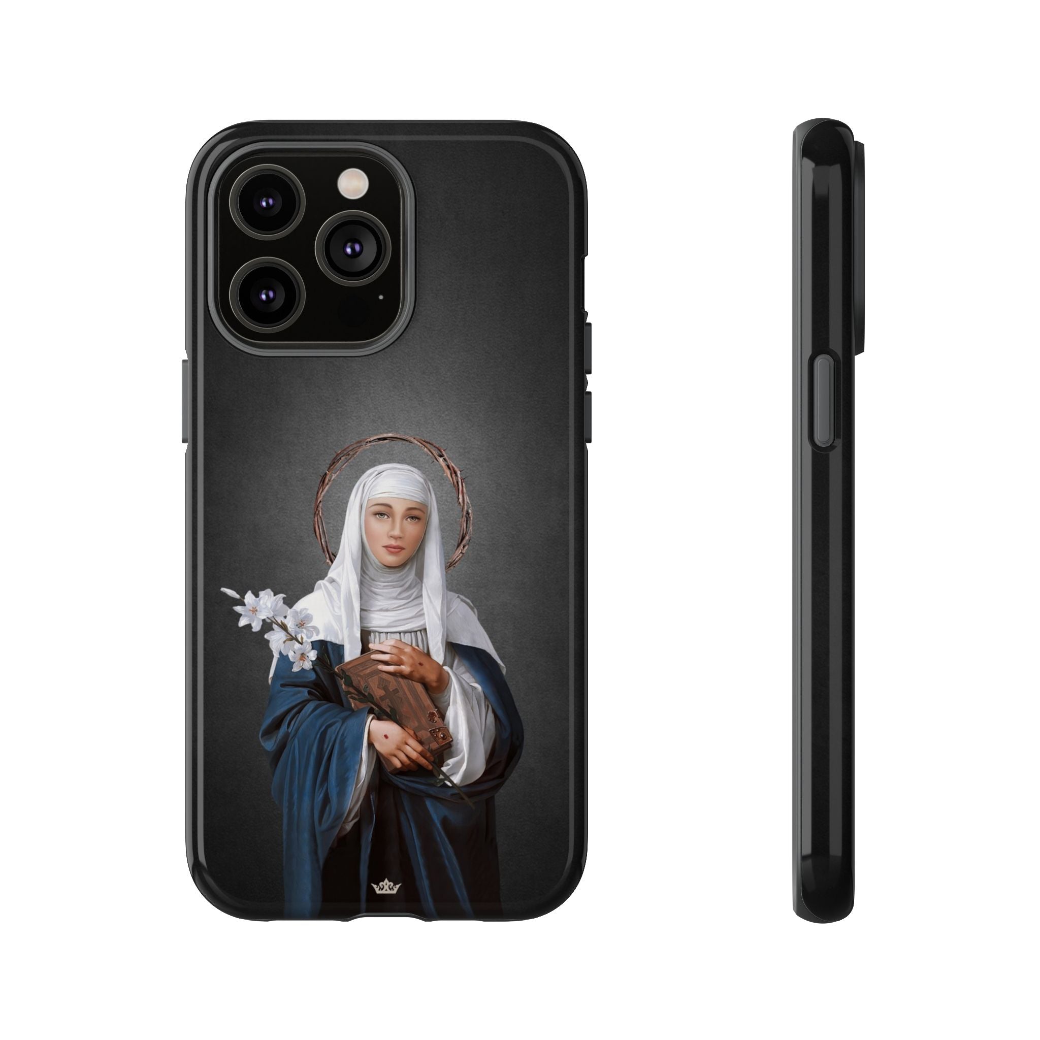 St. Catherine of Siena Hard Phone Case (Dark)