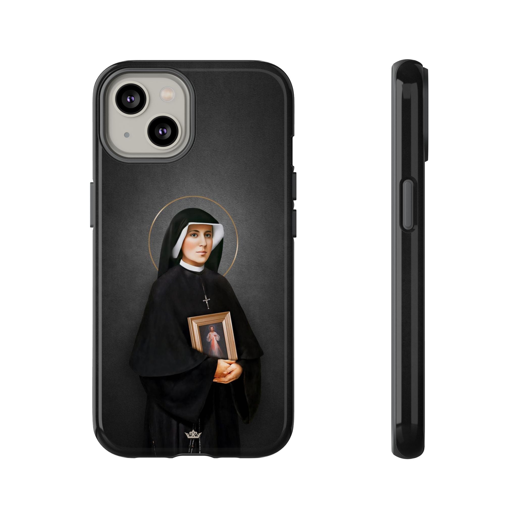 St. Faustina Hard Phone Case (Dark)