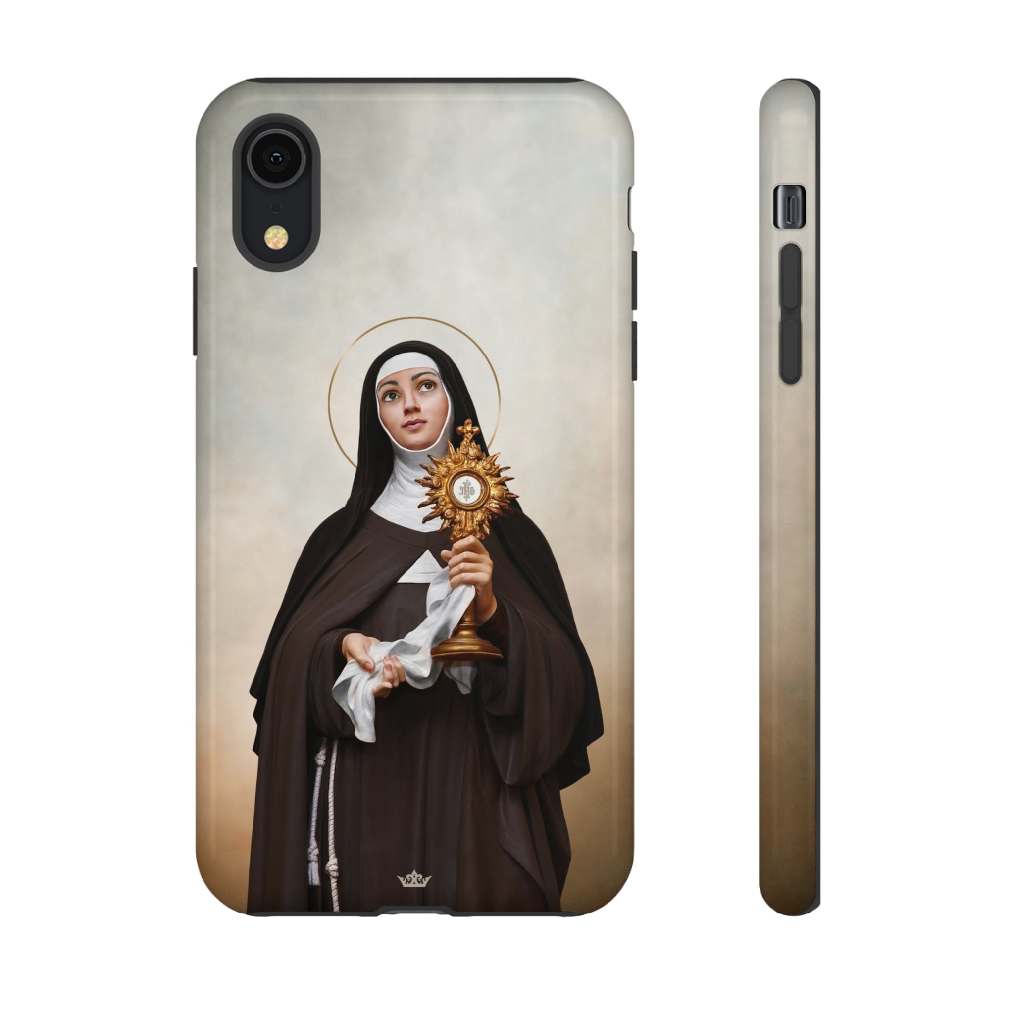 St. Clare of Assisi Hard Phone Case Light