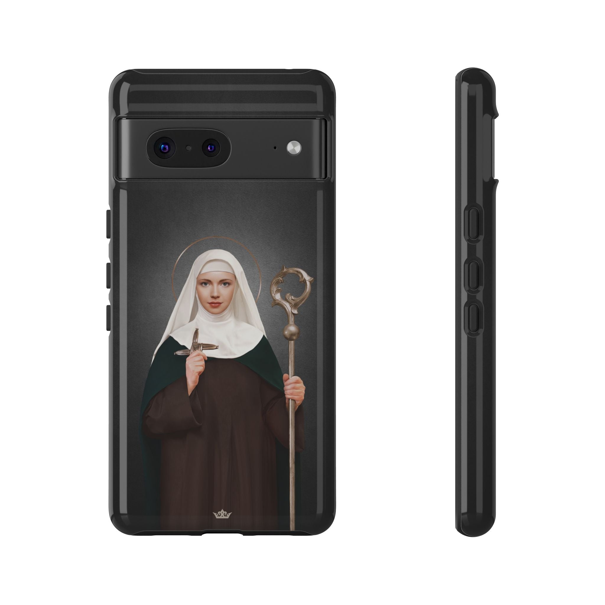 St. Brigid of Ireland Hard Phone Case (Dark)