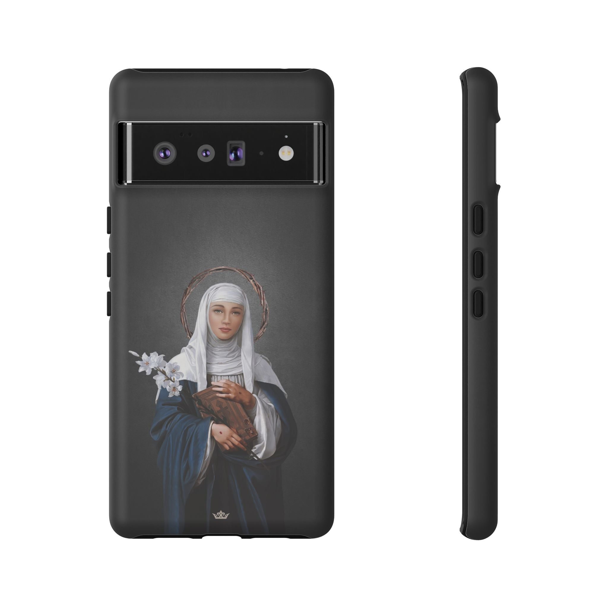 St. Catherine of Siena Hard Phone Case (Dark)