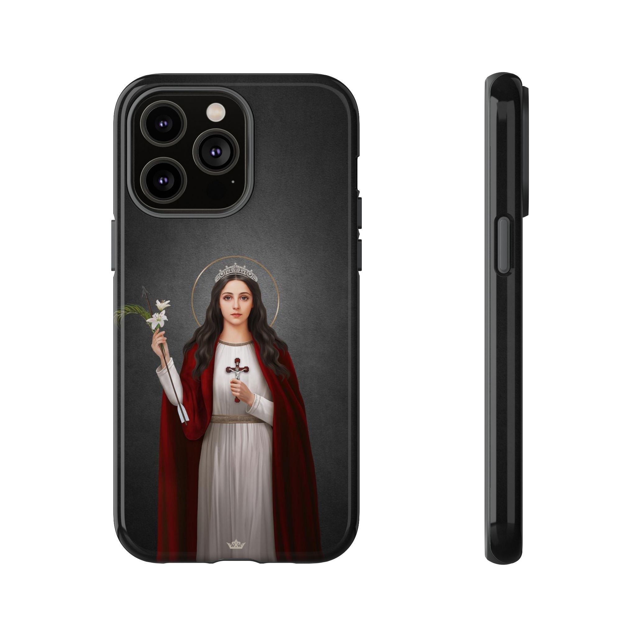 St. Philomena Hard Phone Case (Dark)