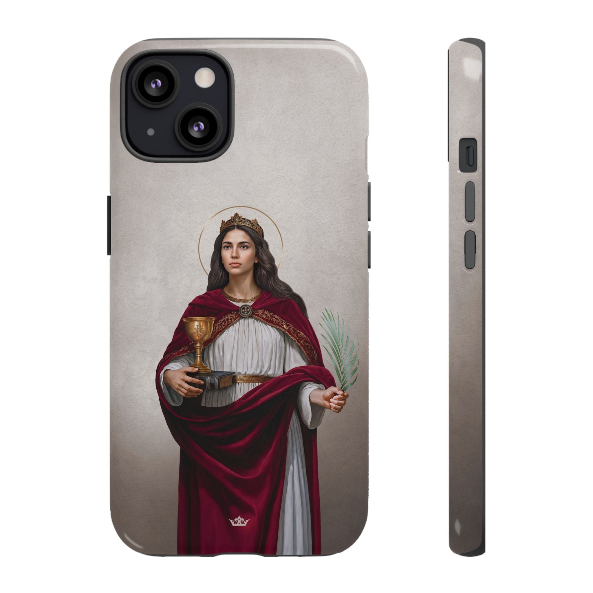 St. Barbara Hard Phone Case (Light)