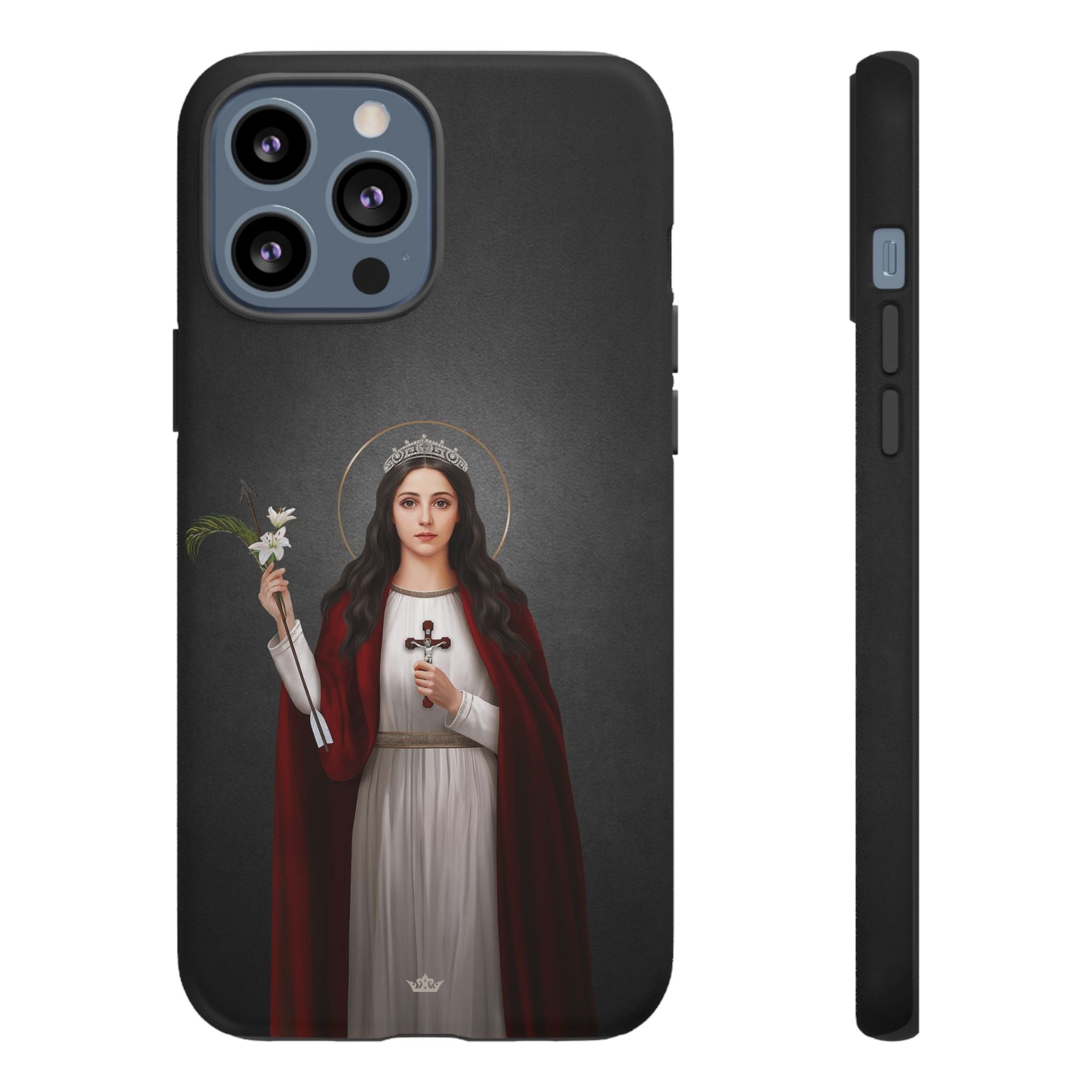 St. Philomena Hard Phone Case (Dark)