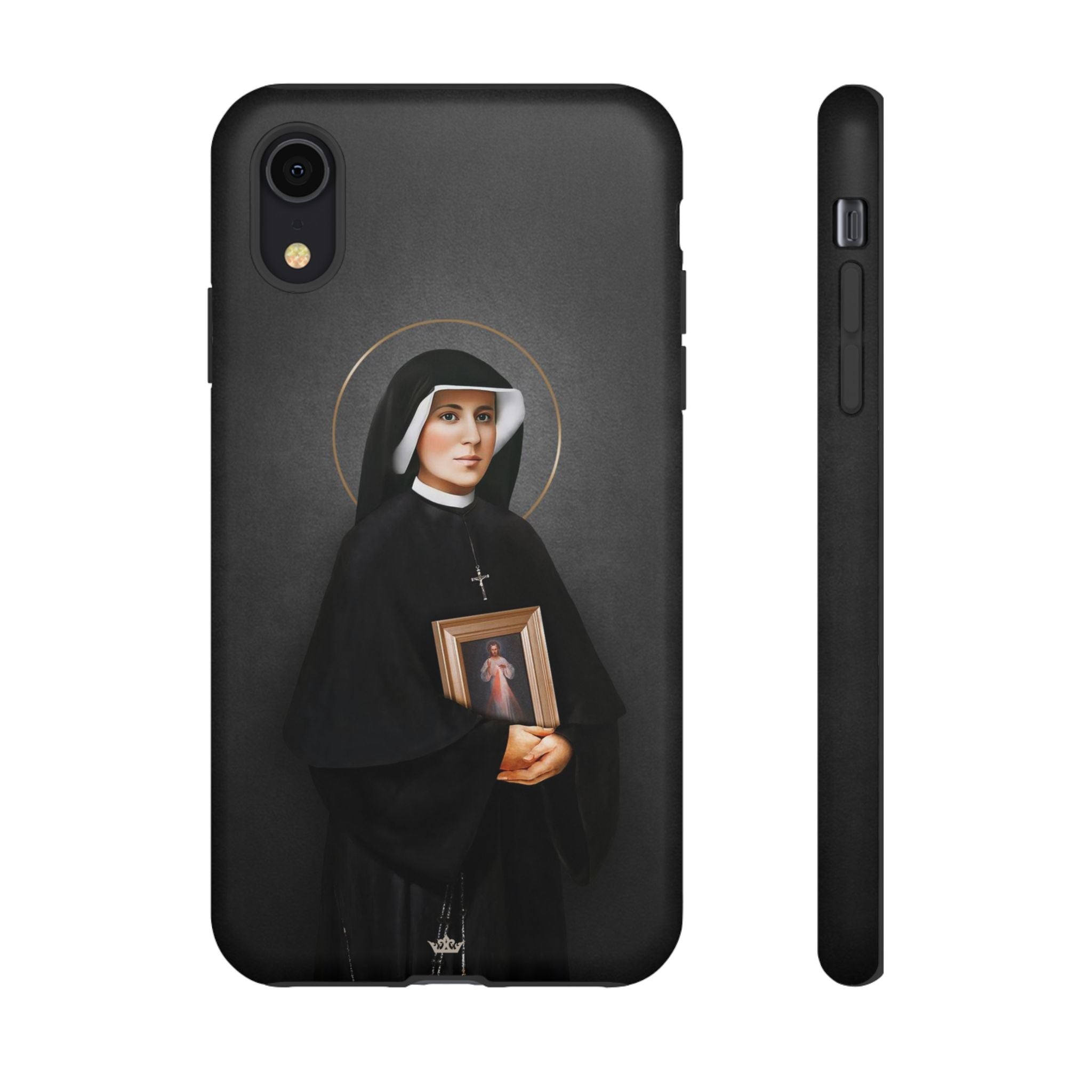 St. Faustina Hard Phone Case (Dark)