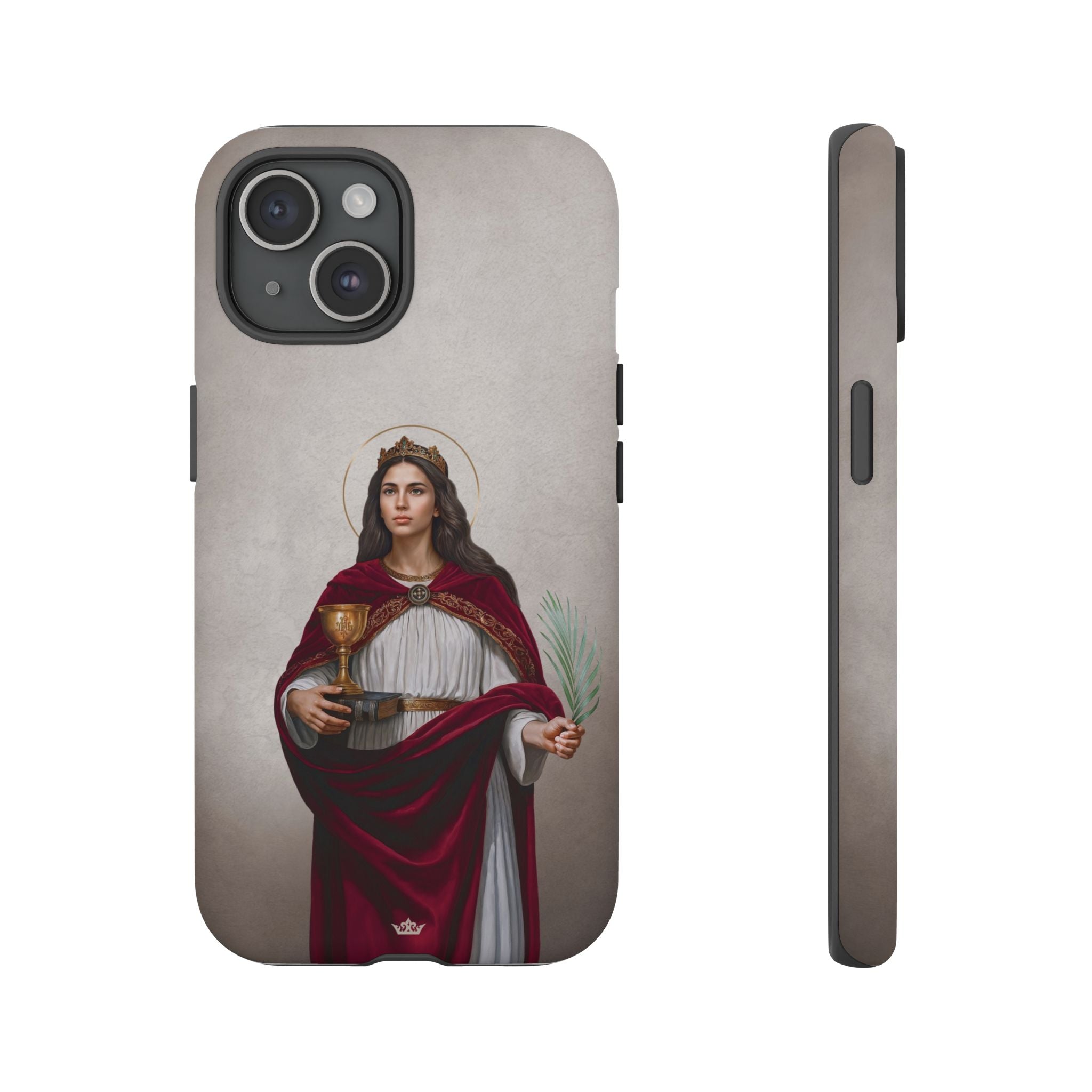 St. Barbara Hard Phone Case (Light)