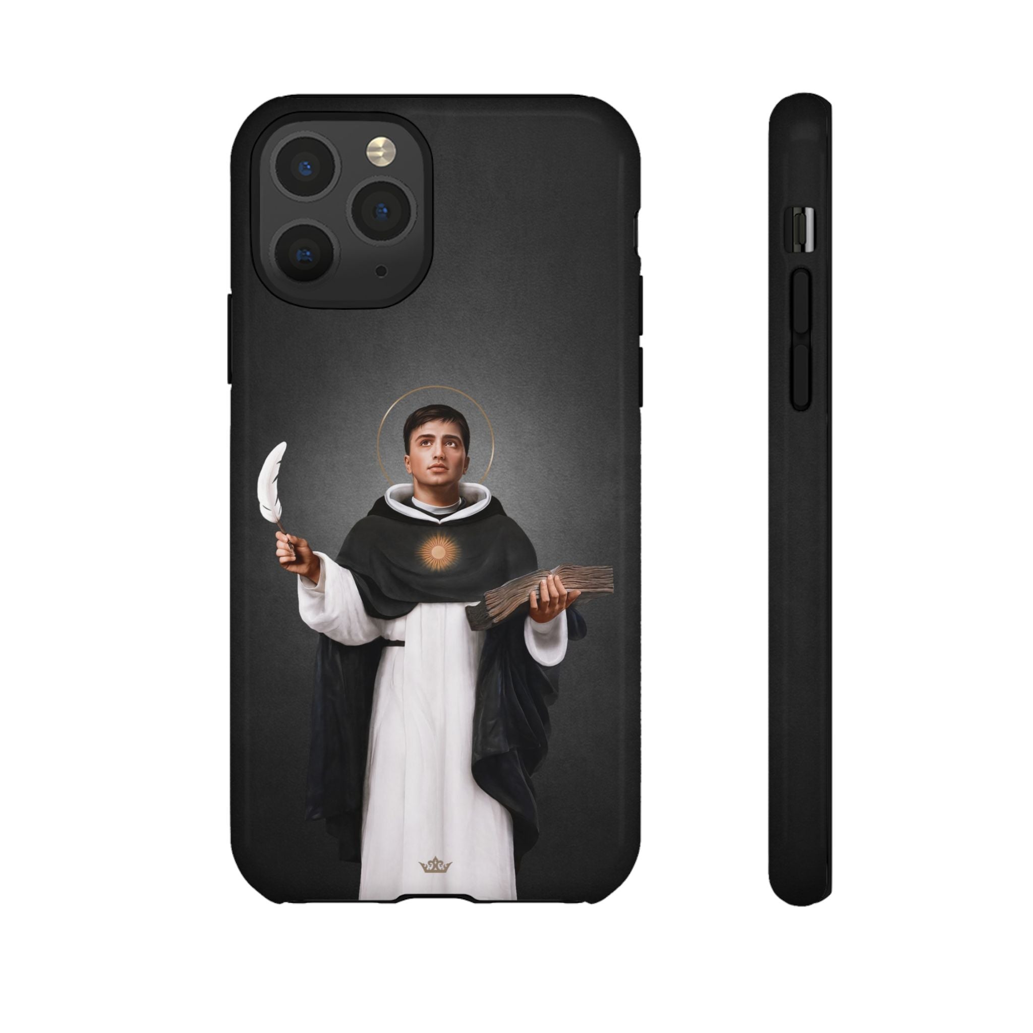 St. Thomas Aquinas Hard Phone Case (Dark)