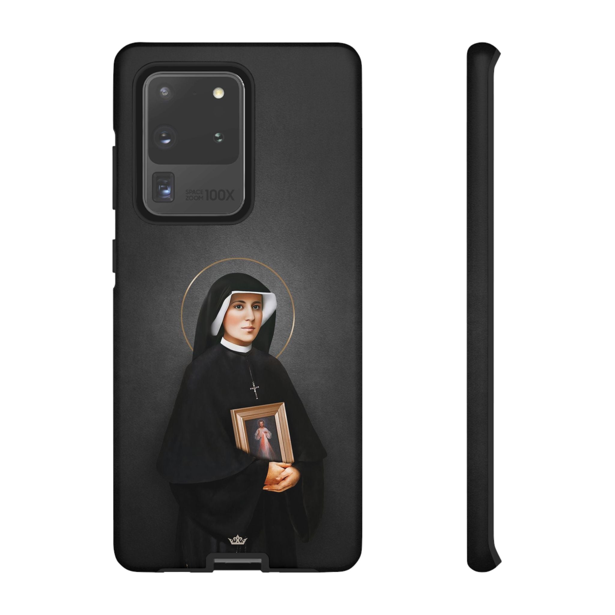 St. Faustina Hard Phone Case (Dark)