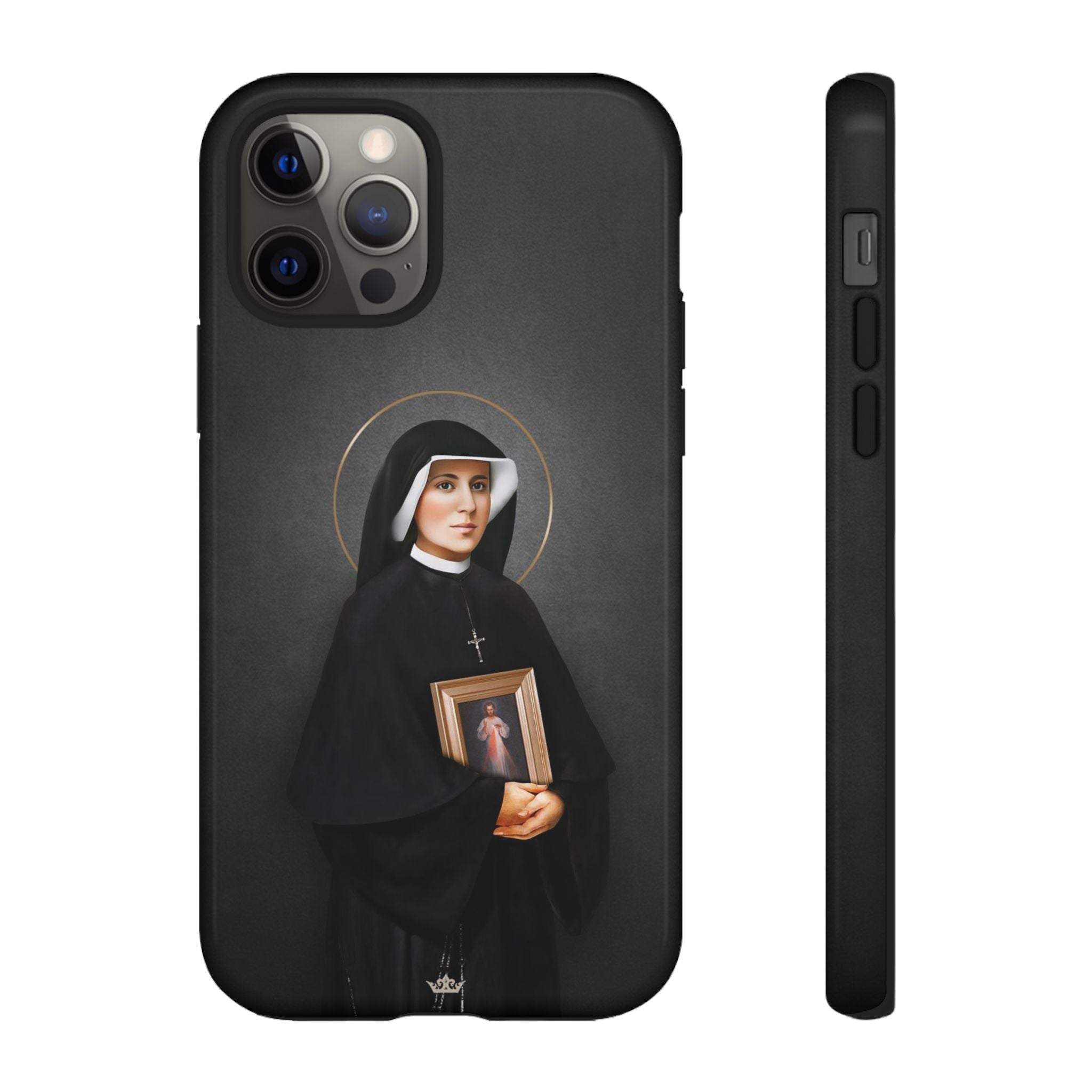 St. Faustina Hard Phone Case (Dark)