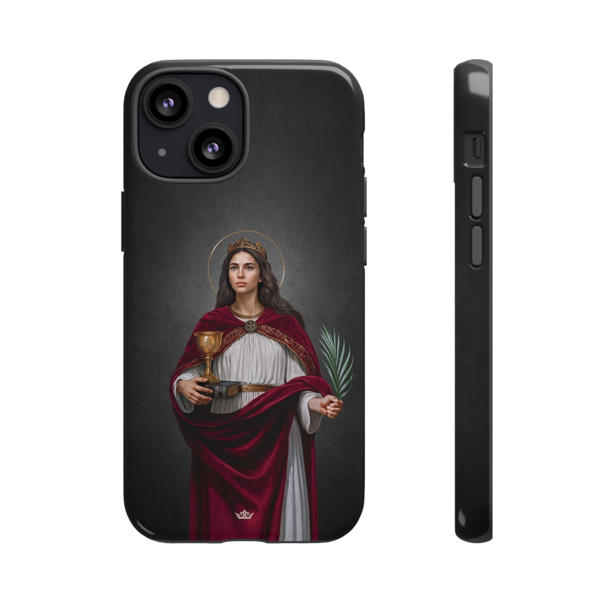 St. Barbara Hard Phone Case (Dark)