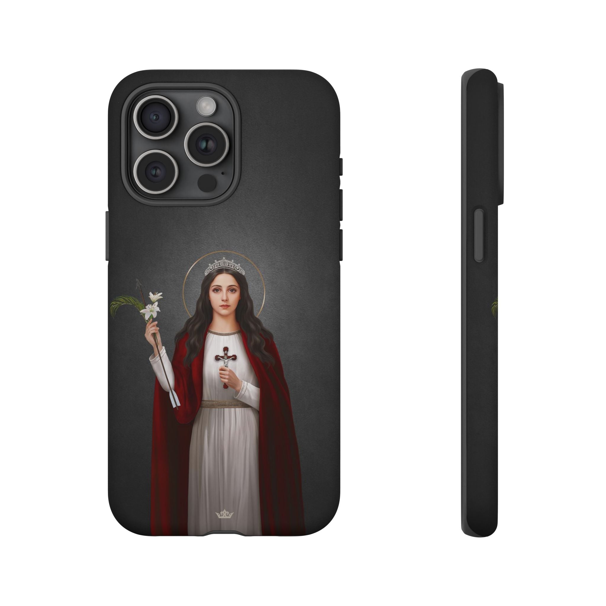 St. Philomena Hard Phone Case (Dark)