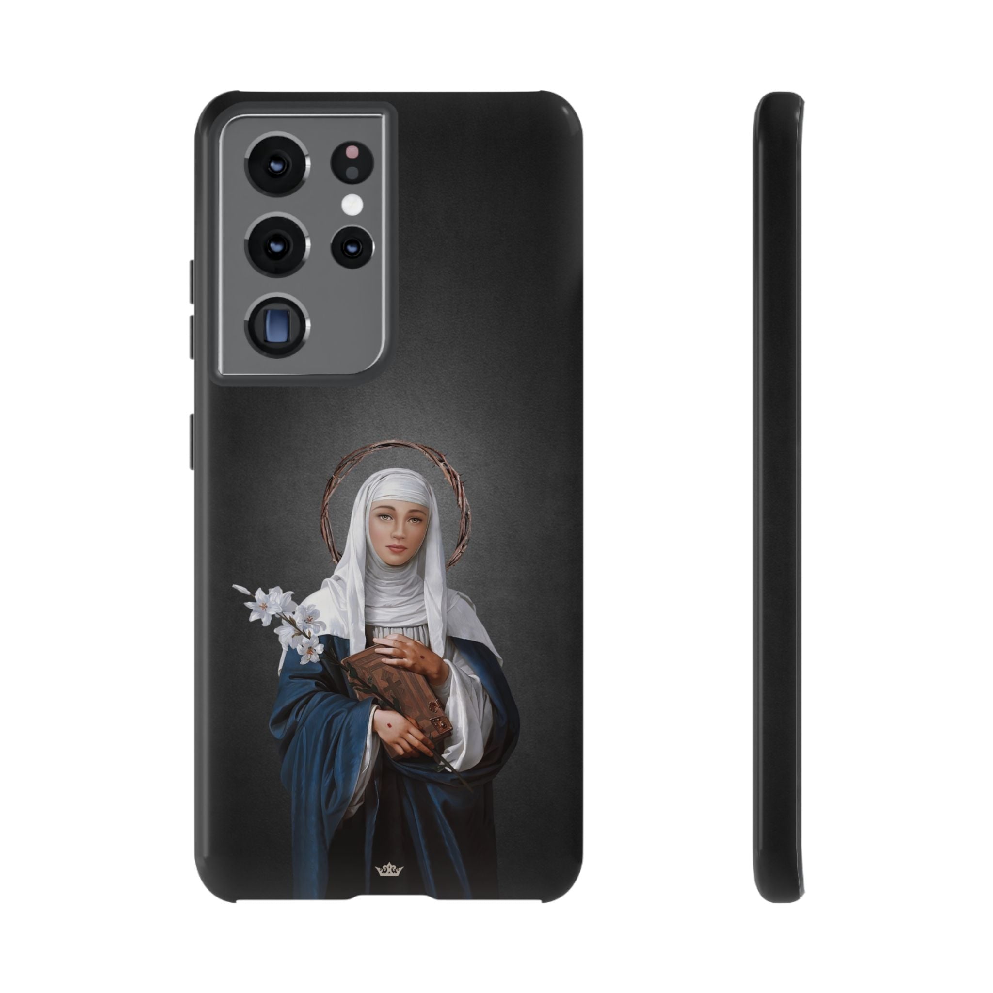 St. Catherine of Siena Hard Phone Case (Dark)