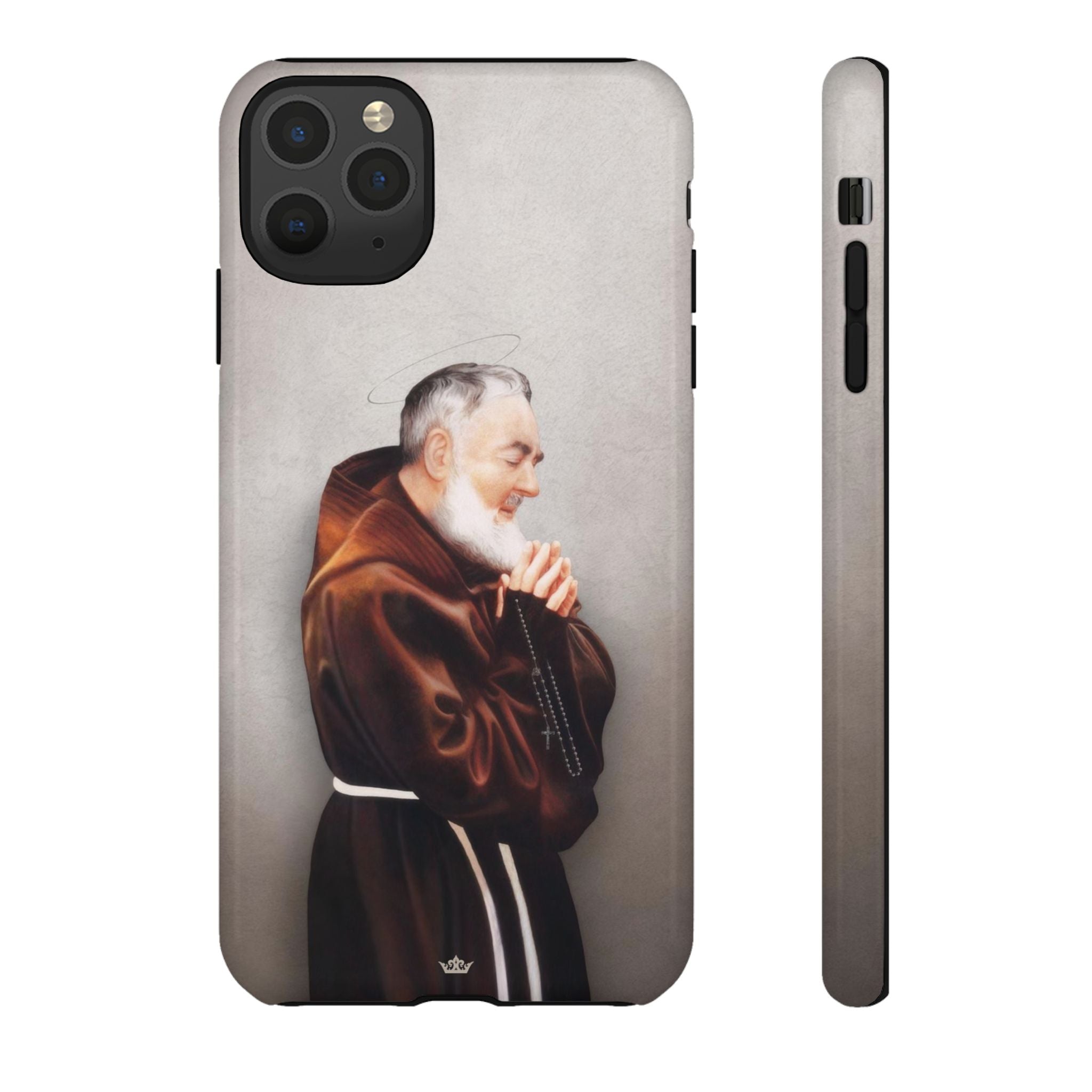 St. Padre Pio Hard Phone Case (Light)