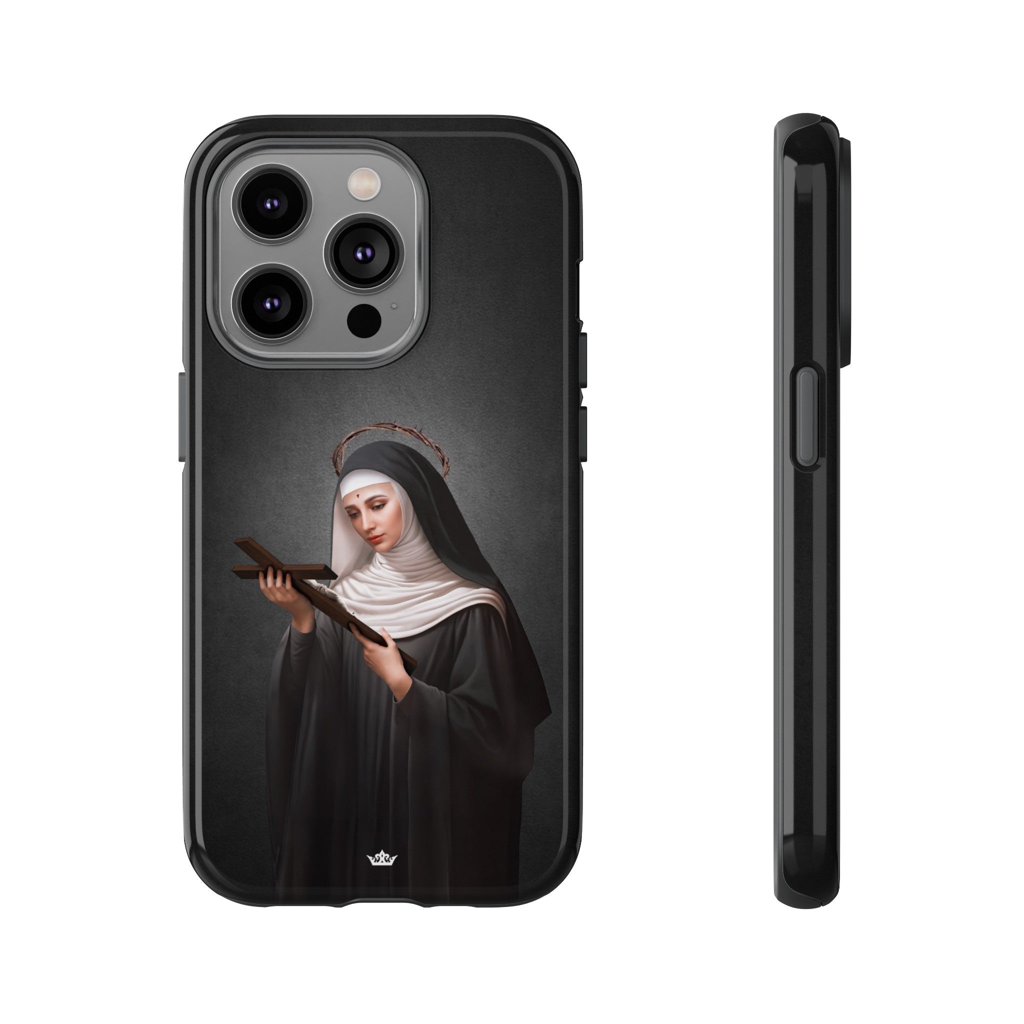 St. Rita of Cascia Hard Phone Case (Dark)