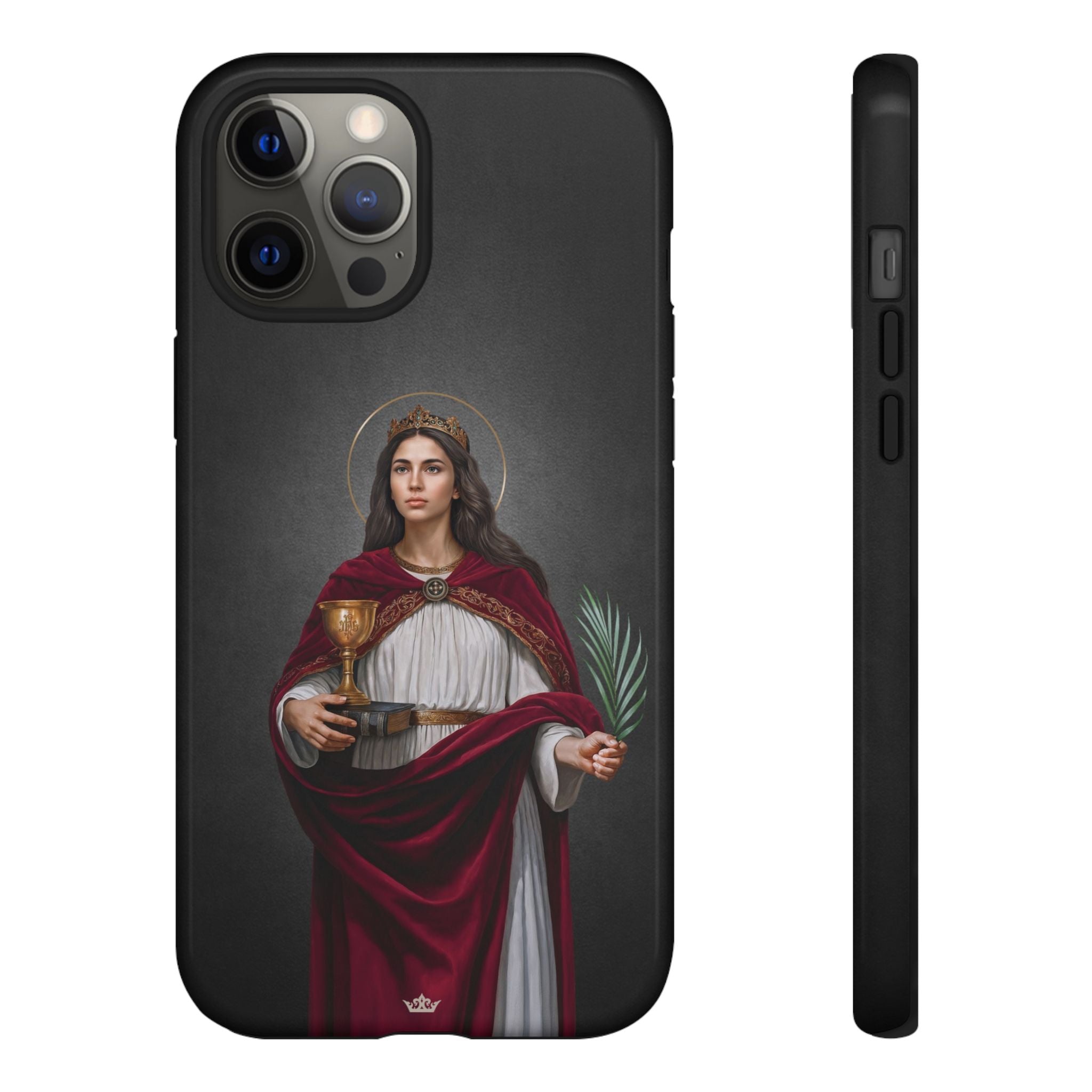 St. Barbara Hard Phone Case (Dark)