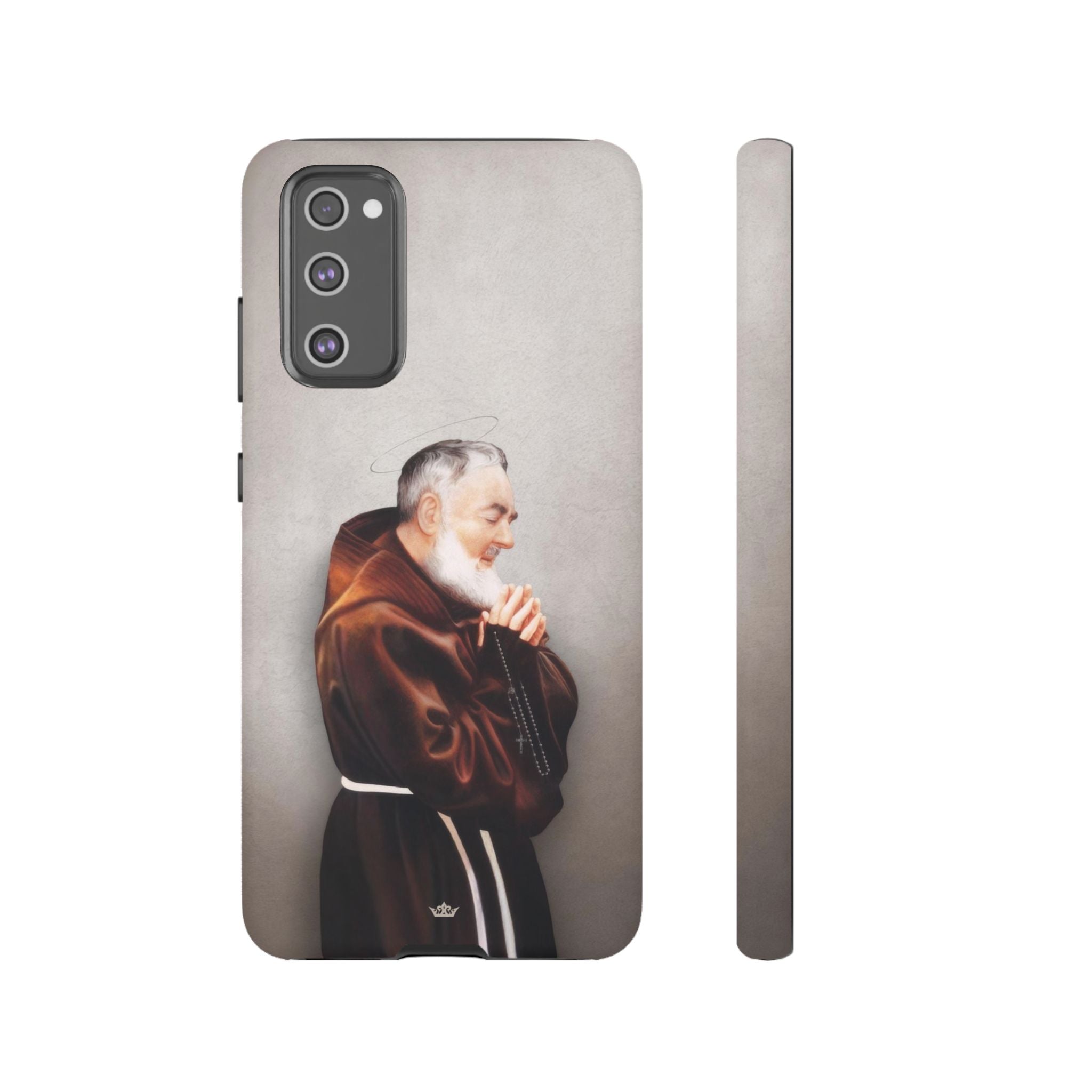 St. Padre Pio Hard Phone Case (Light)