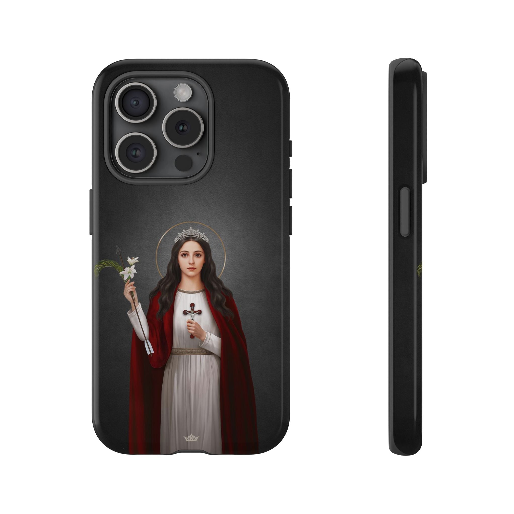 St. Philomena Hard Phone Case (Dark)