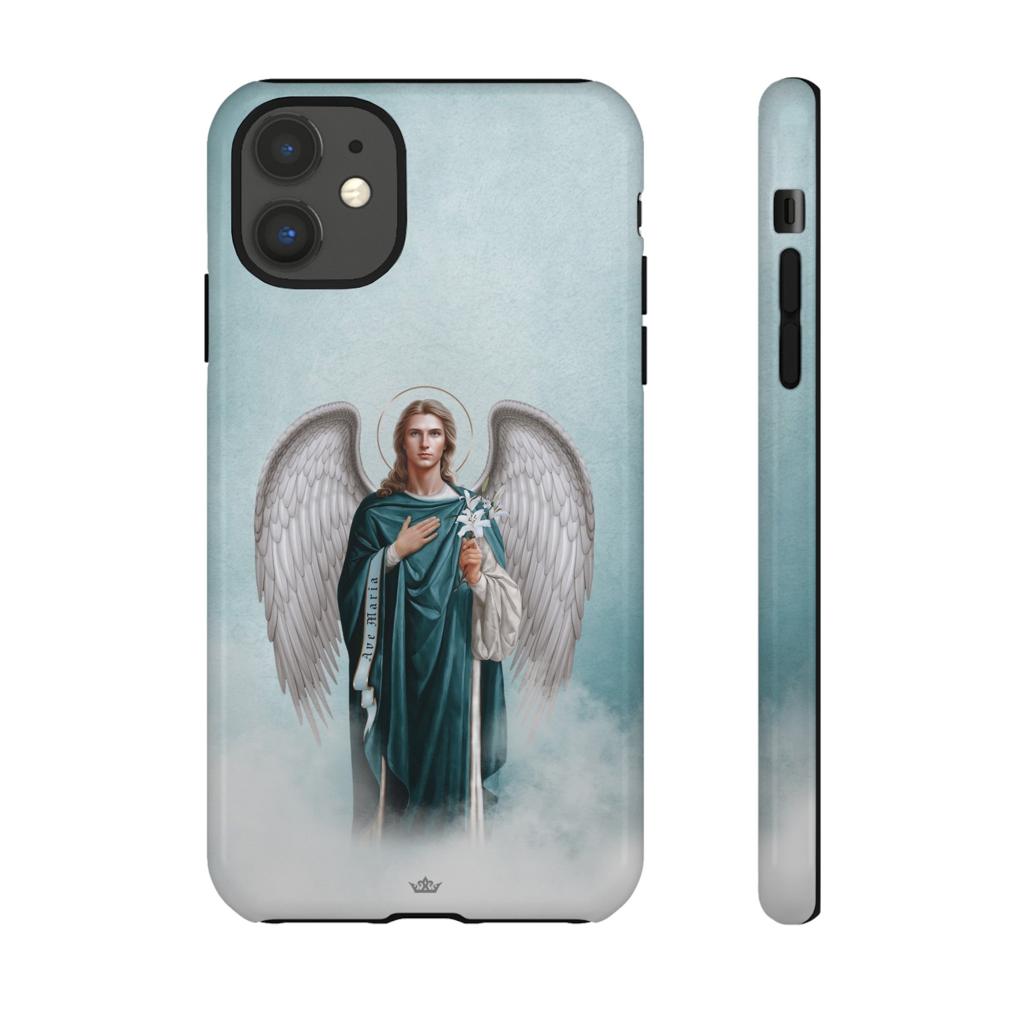 St. Gabriel the Archangel Hard Phone Case (Blue)