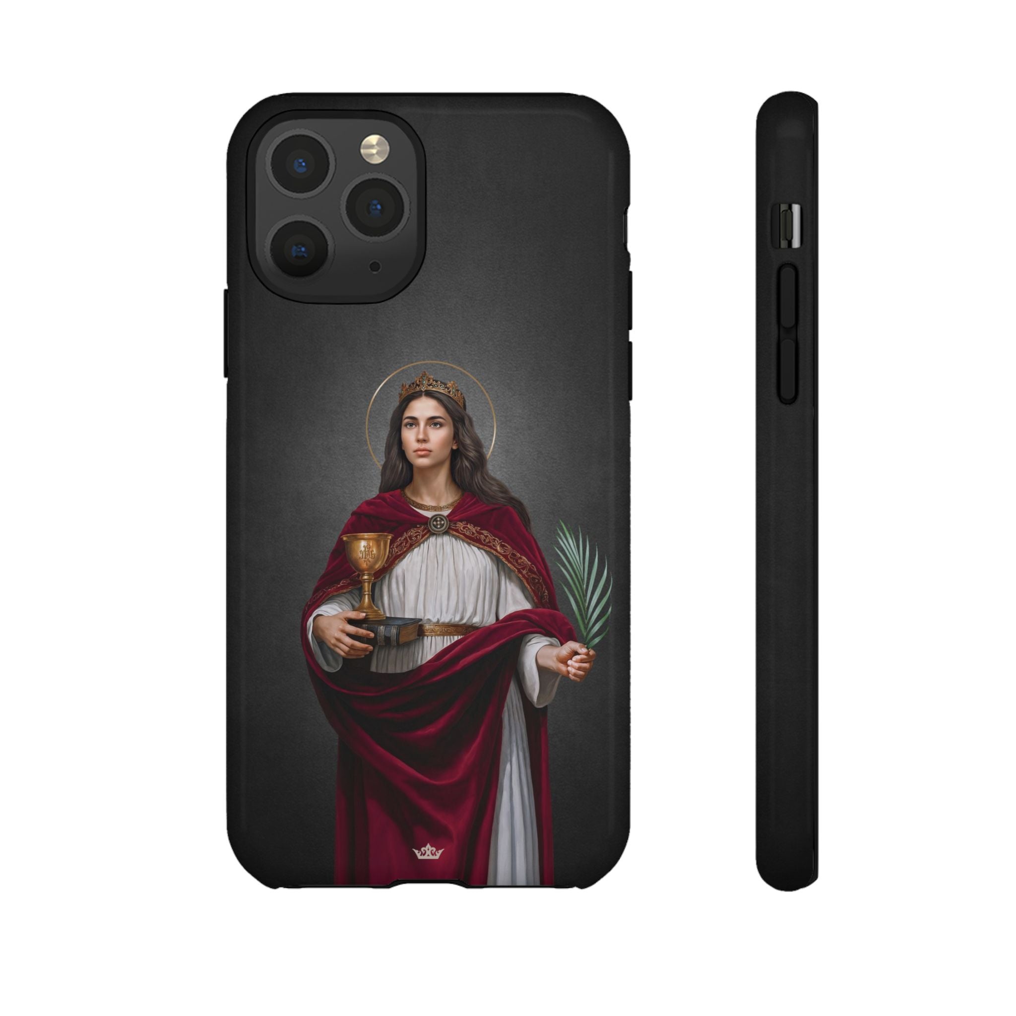 St. Barbara Hard Phone Case (Dark)