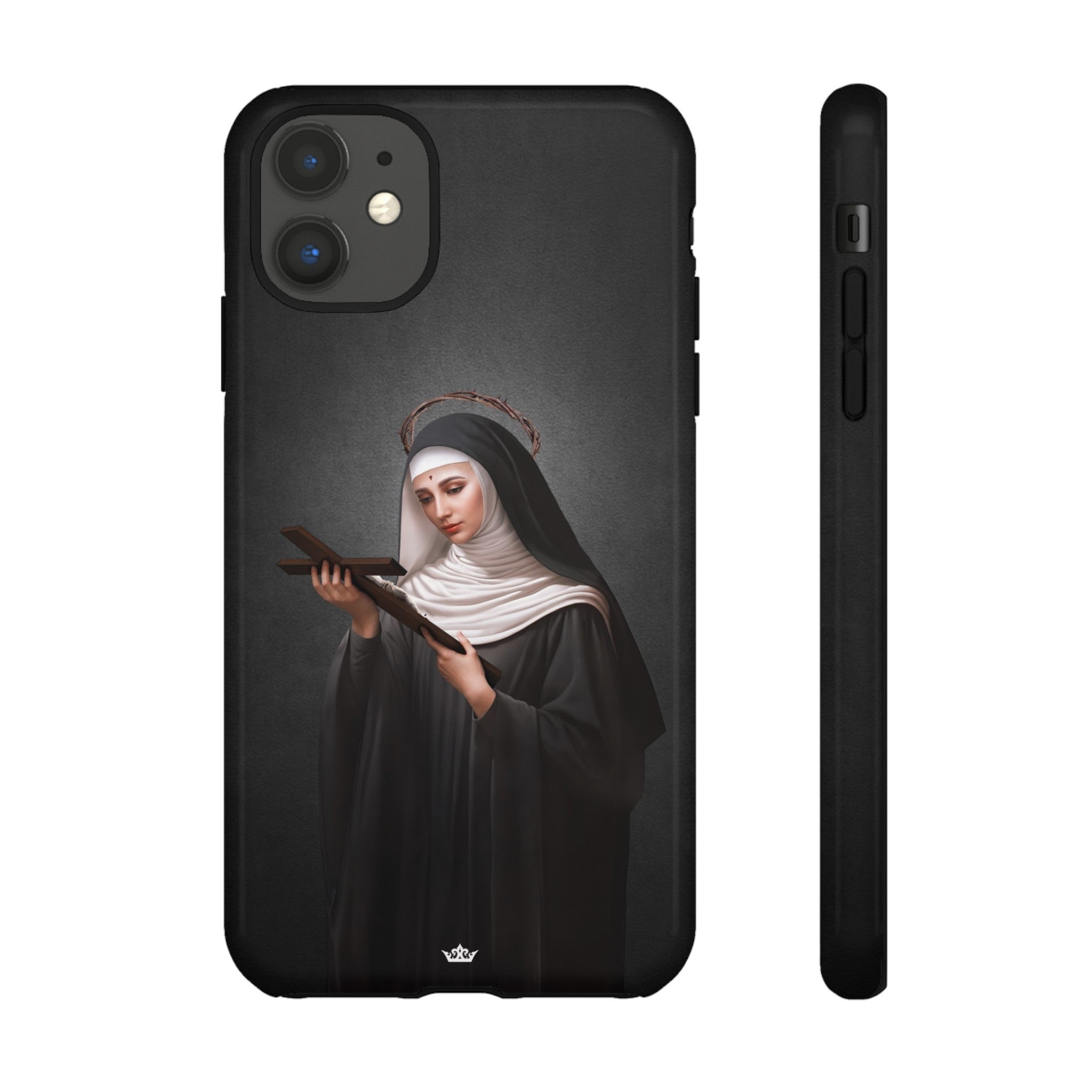 St. Rita of Cascia Hard Phone Case (Dark)