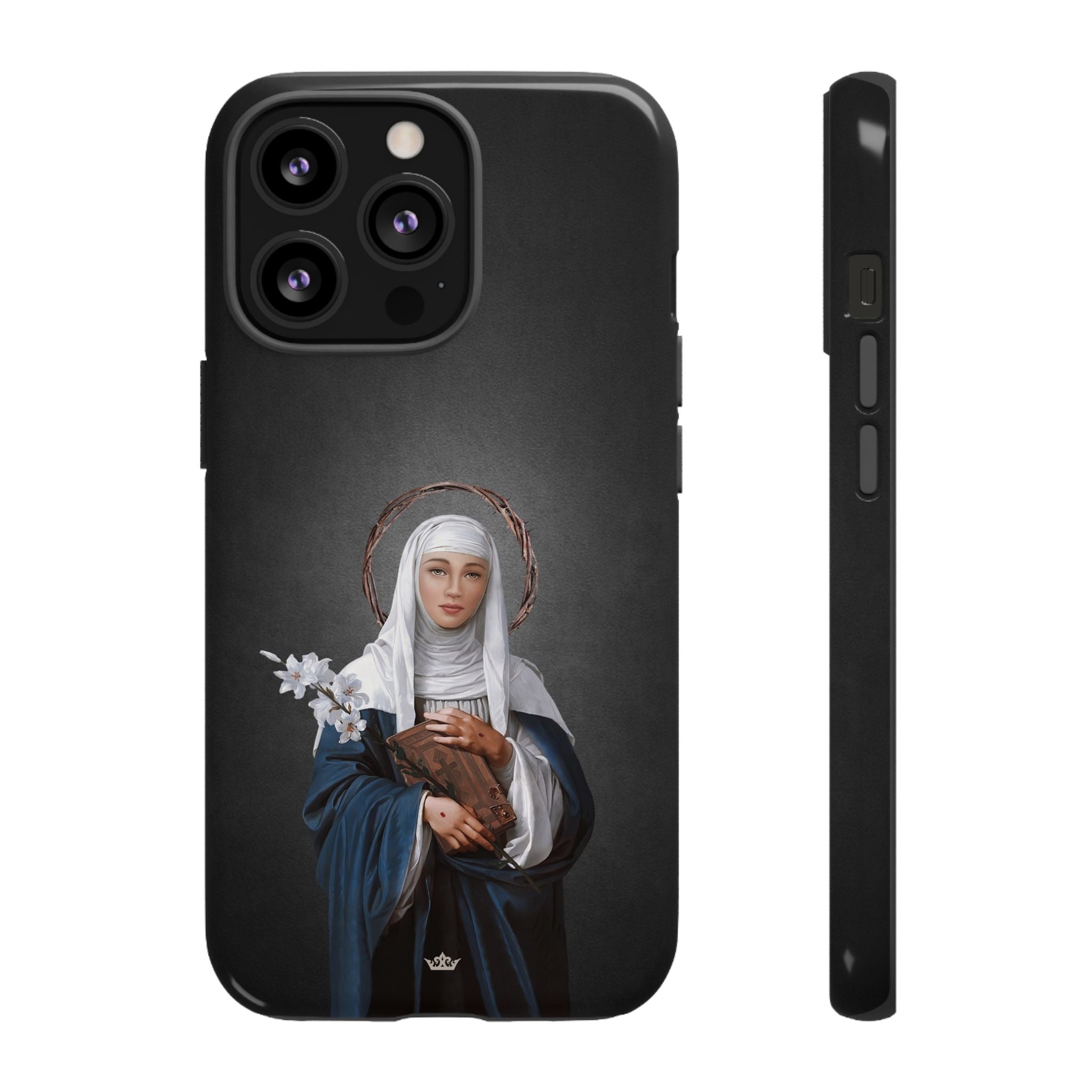 St. Catherine of Siena Hard Phone Case (Dark)