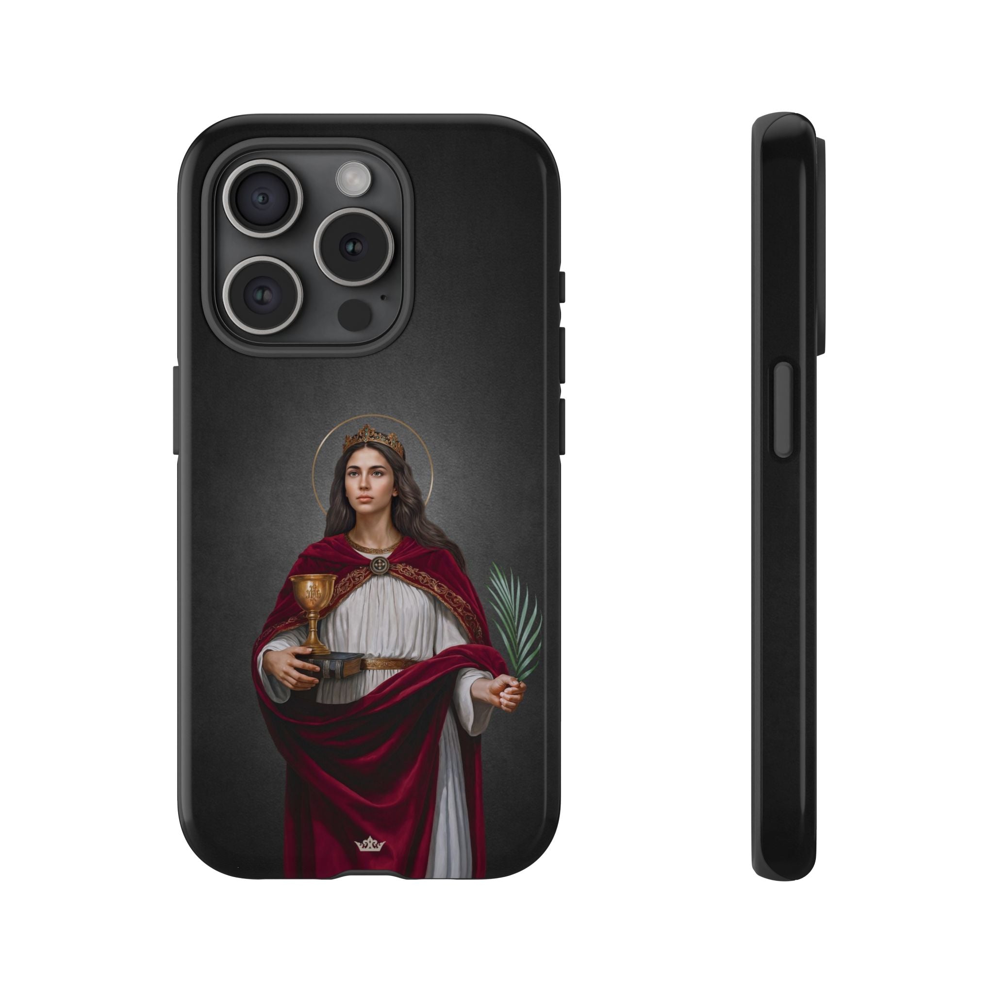 St. Barbara Hard Phone Case (Dark)