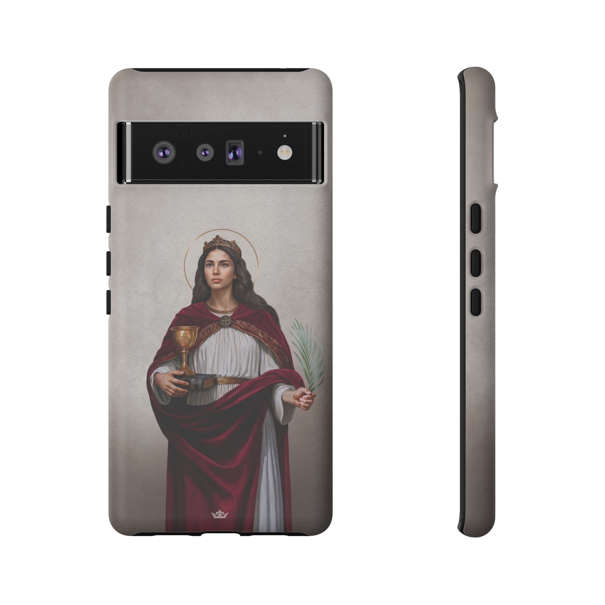 St. Barbara Hard Phone Case (Light)