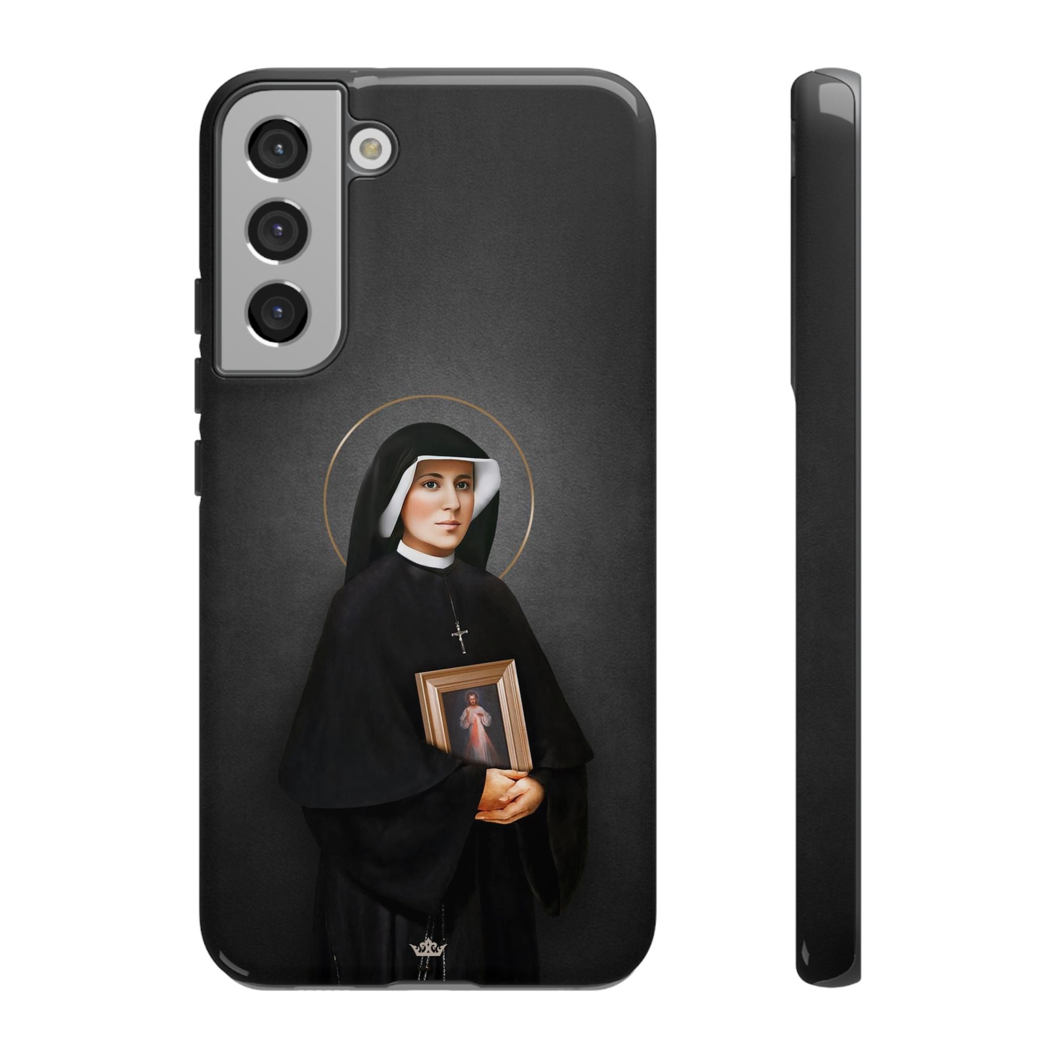 St. Faustina Hard Phone Case (Dark)