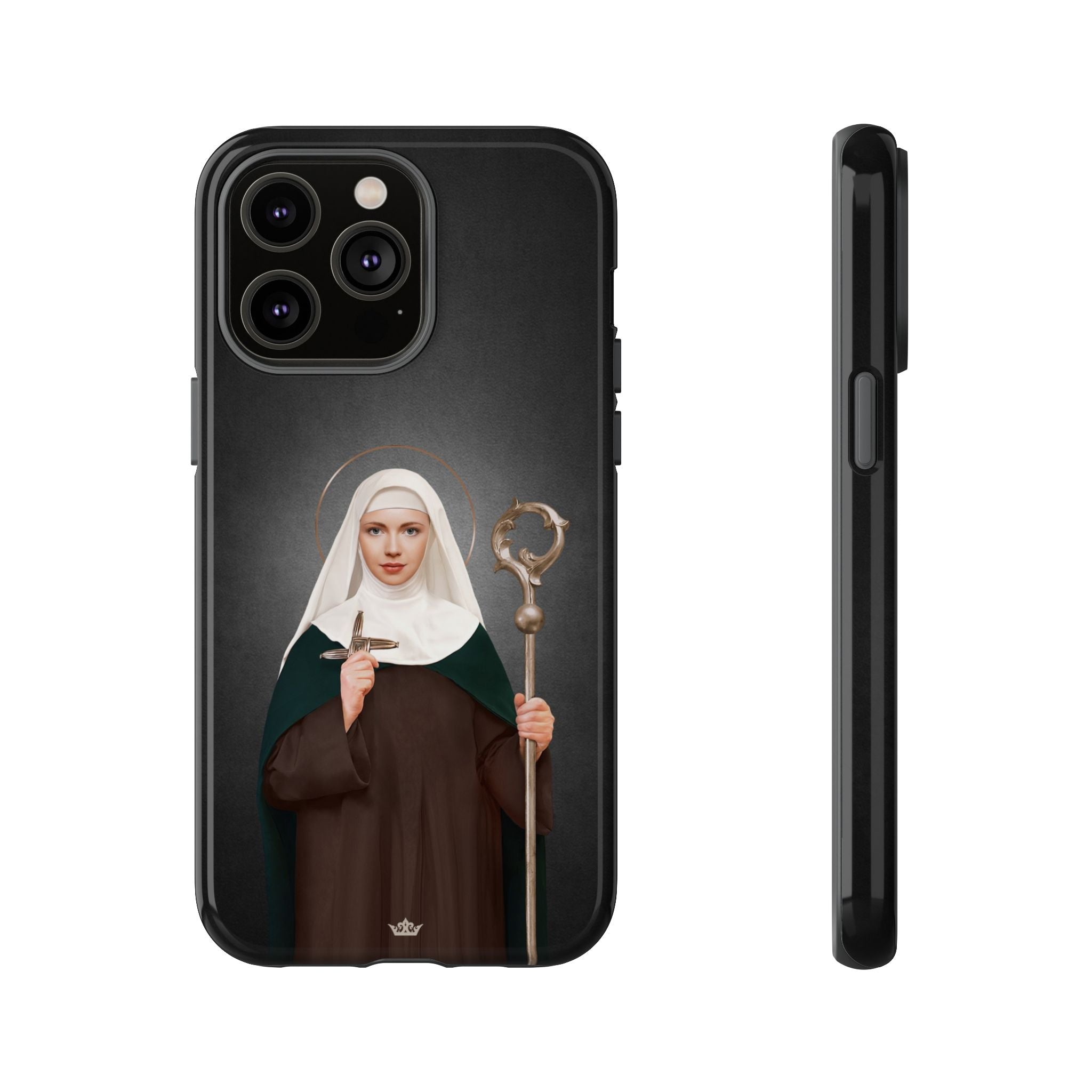 St. Brigid of Ireland Hard Phone Case (Dark)