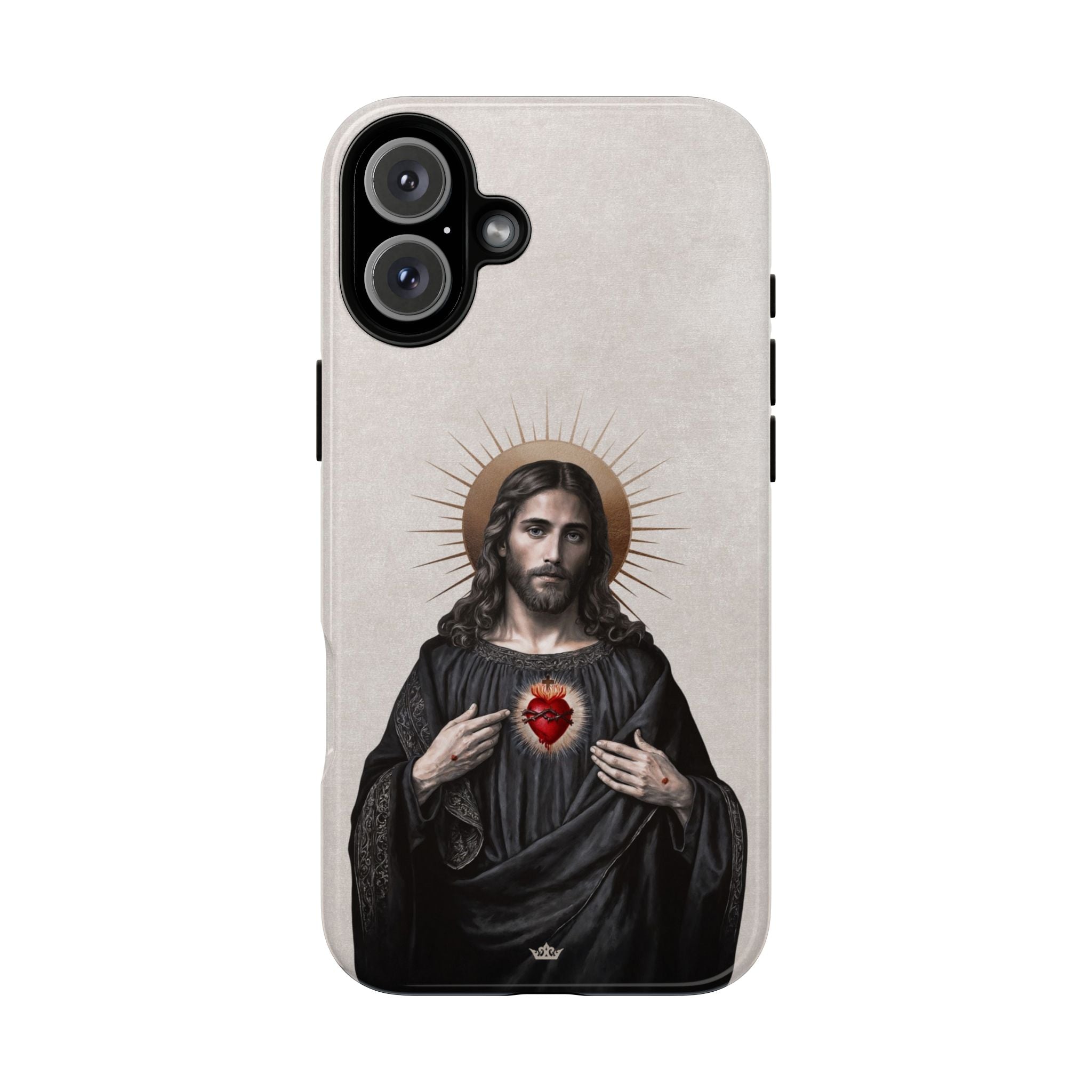 Sacred Heart of Jesus Hard Phone Case (Vintage Ivory)