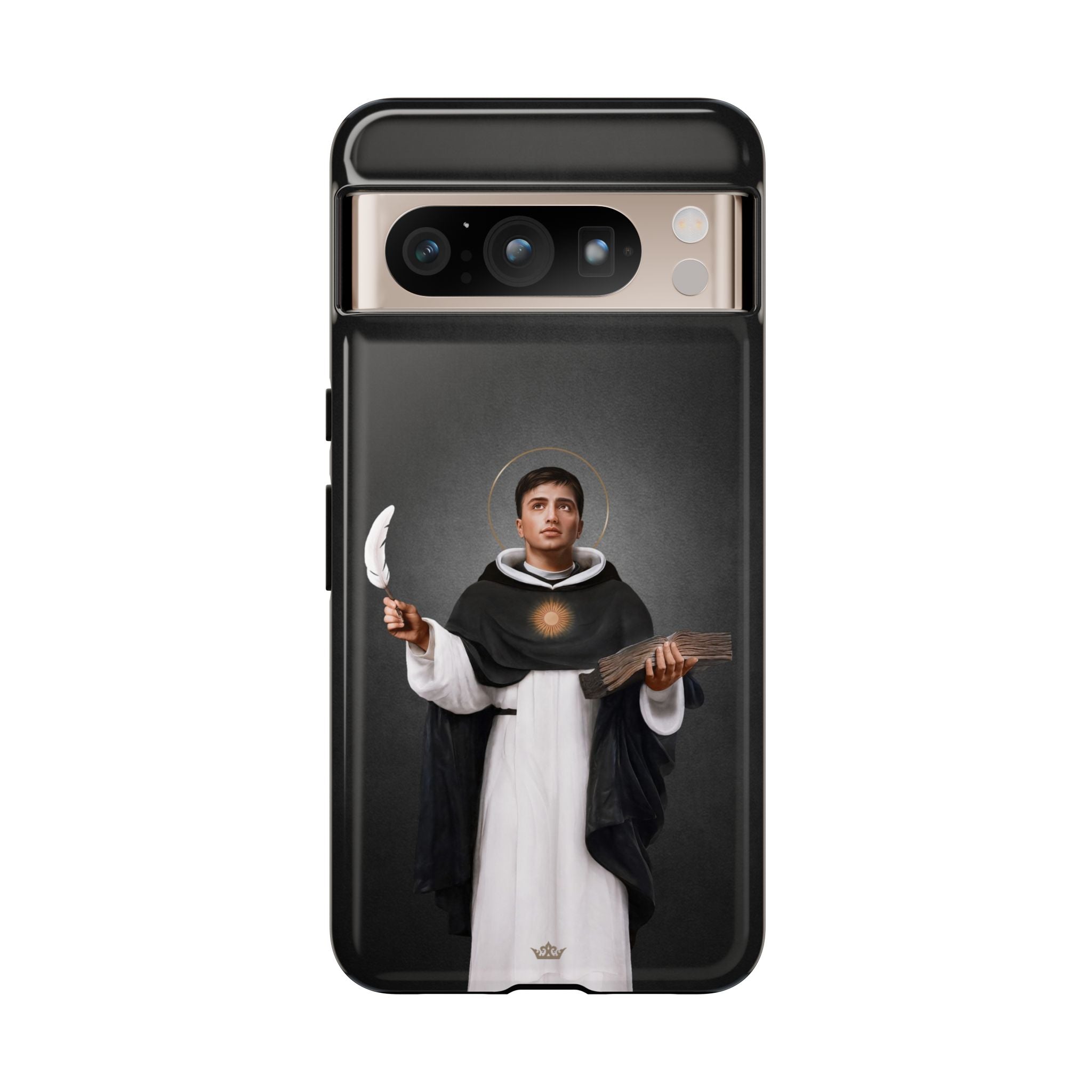 St. Thomas Aquinas Hard Phone Case (Dark)