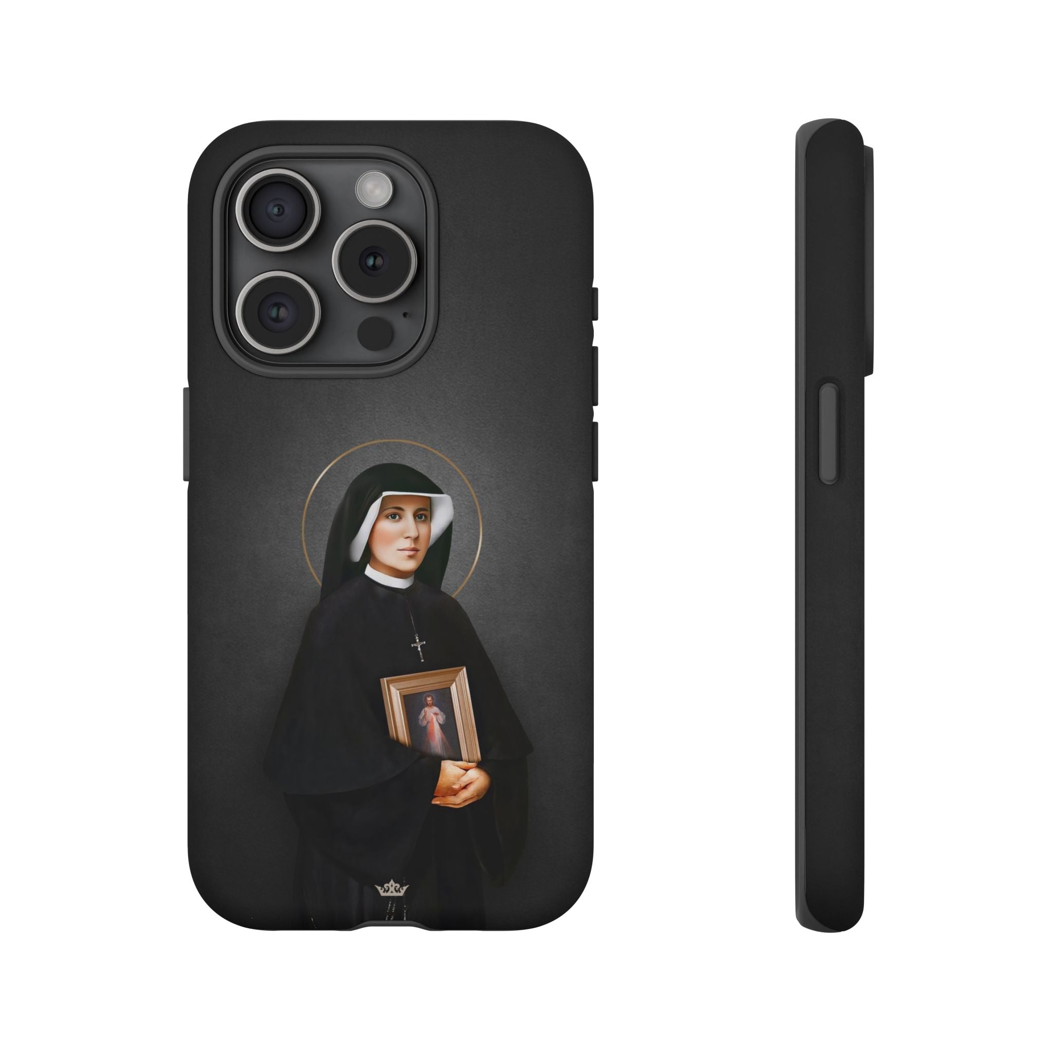 St. Faustina Hard Phone Case (Dark)