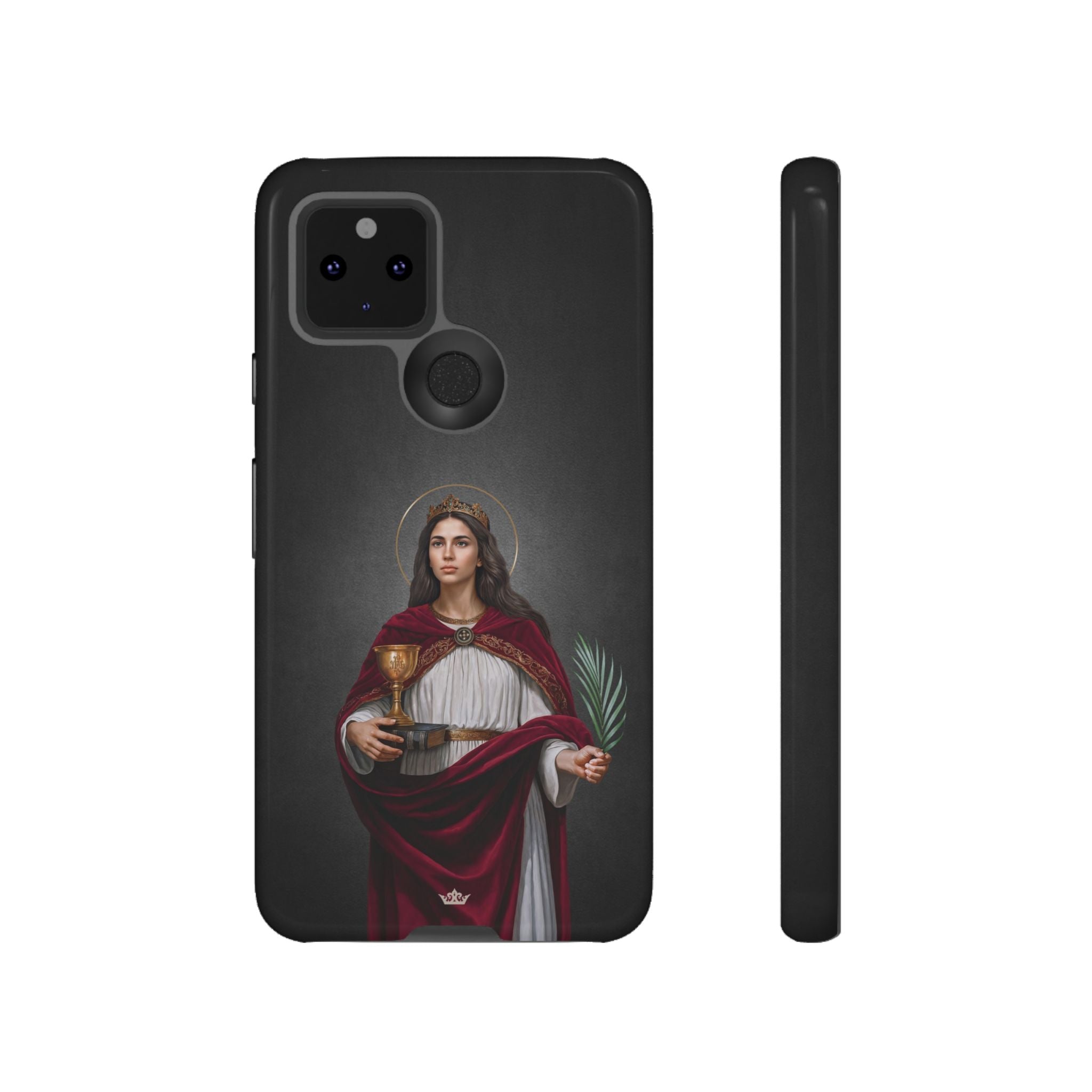 St. Barbara Hard Phone Case (Dark)