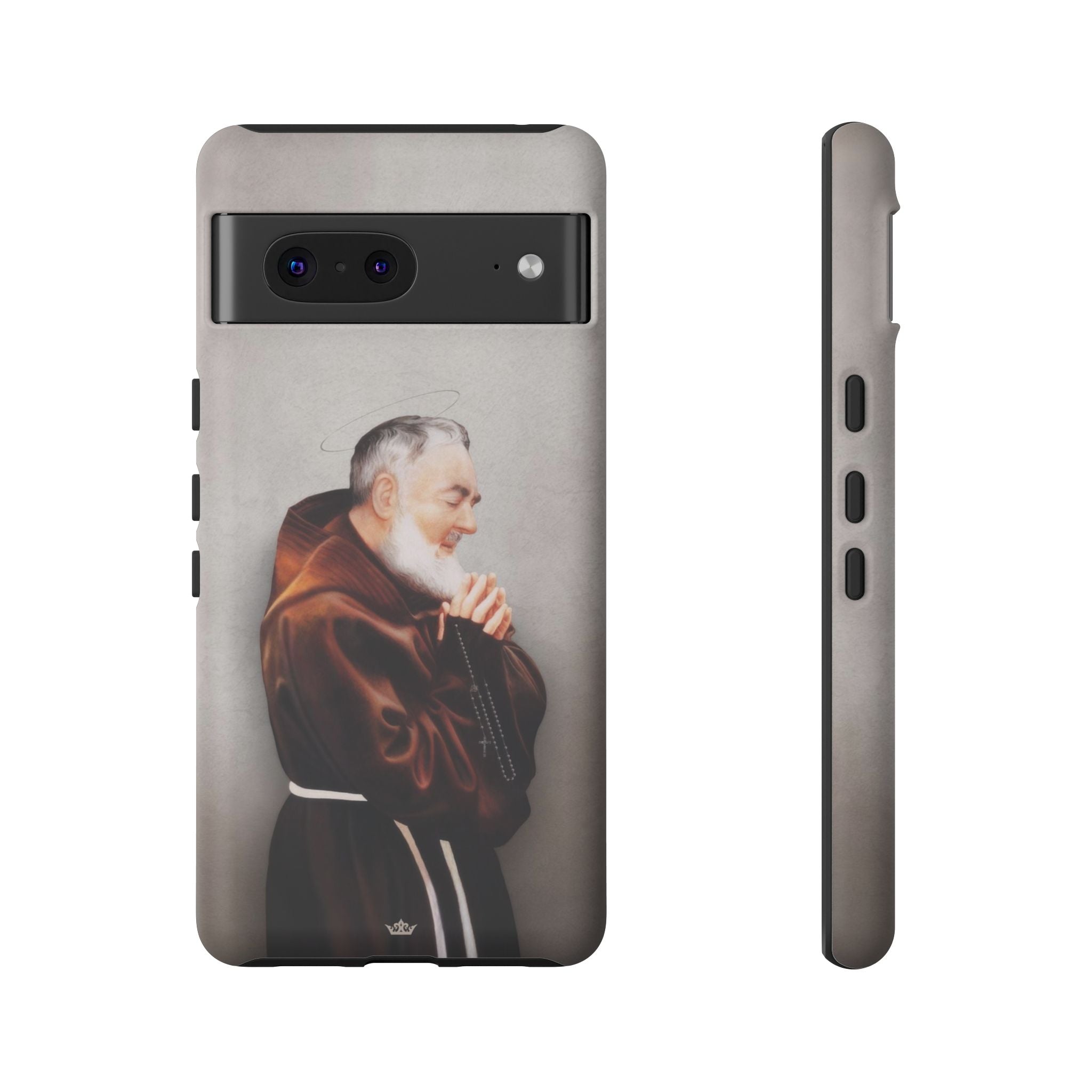 St. Padre Pio Hard Phone Case (Light)