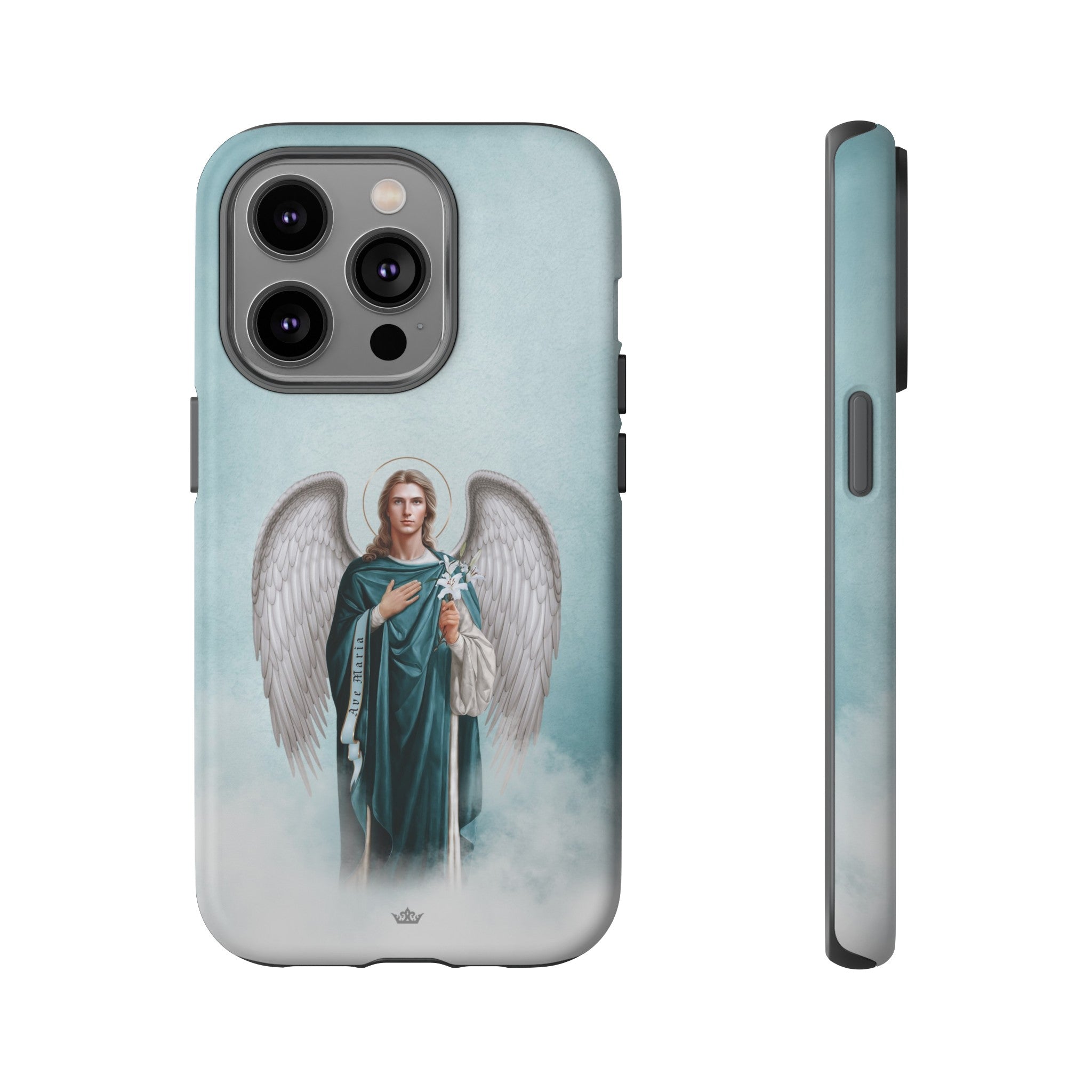 St. Gabriel the Archangel Hard Phone Case (Blue)