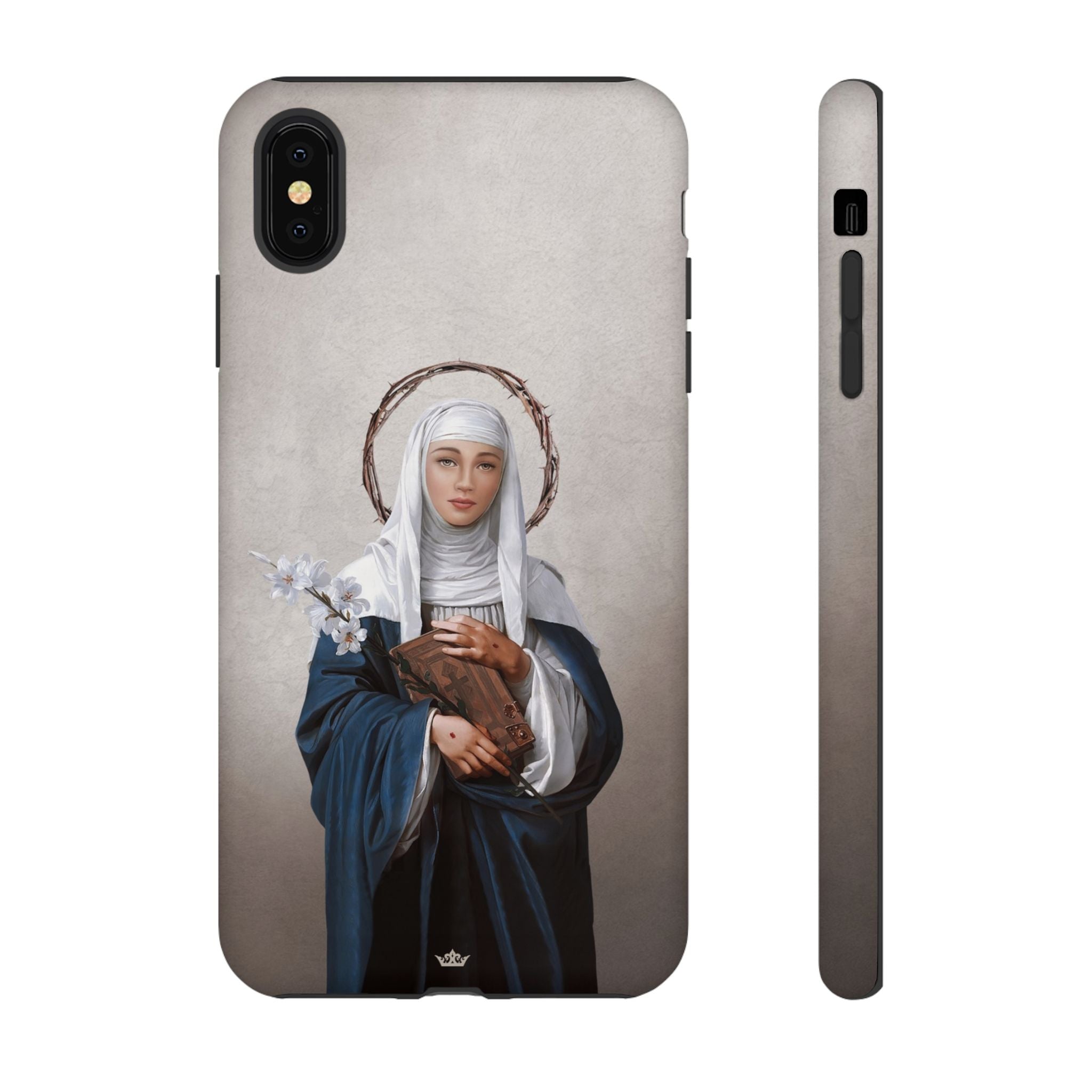 St. Catherine of Siena Hard Phone Case (Light)