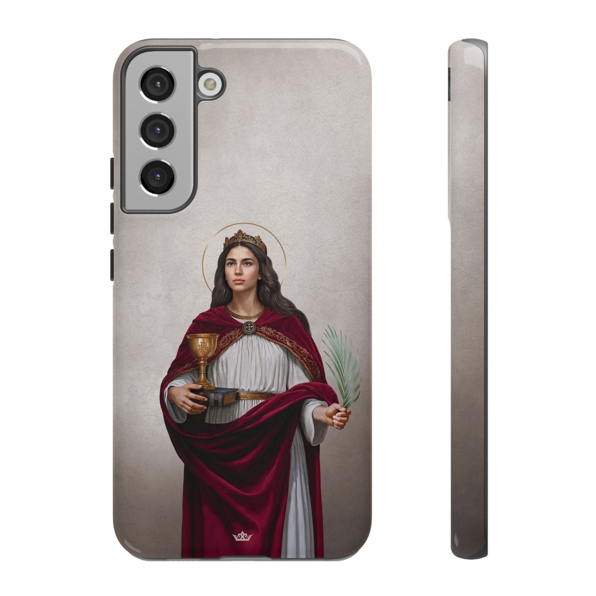 St. Barbara Hard Phone Case (Light)