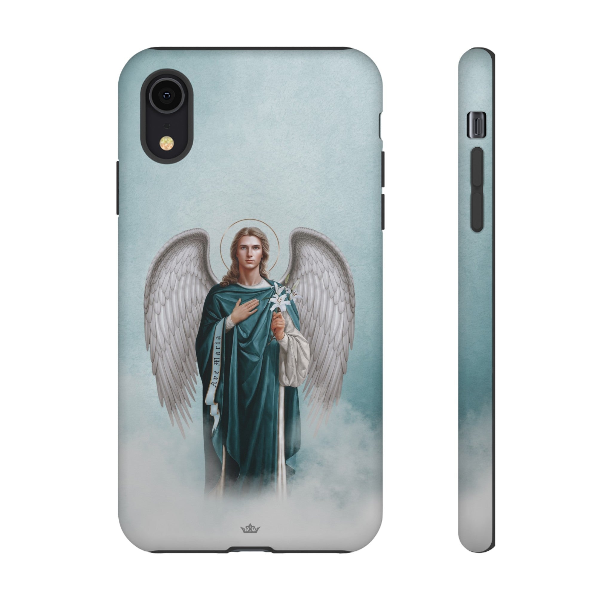 St. Gabriel the Archangel Hard Phone Case (Blue)