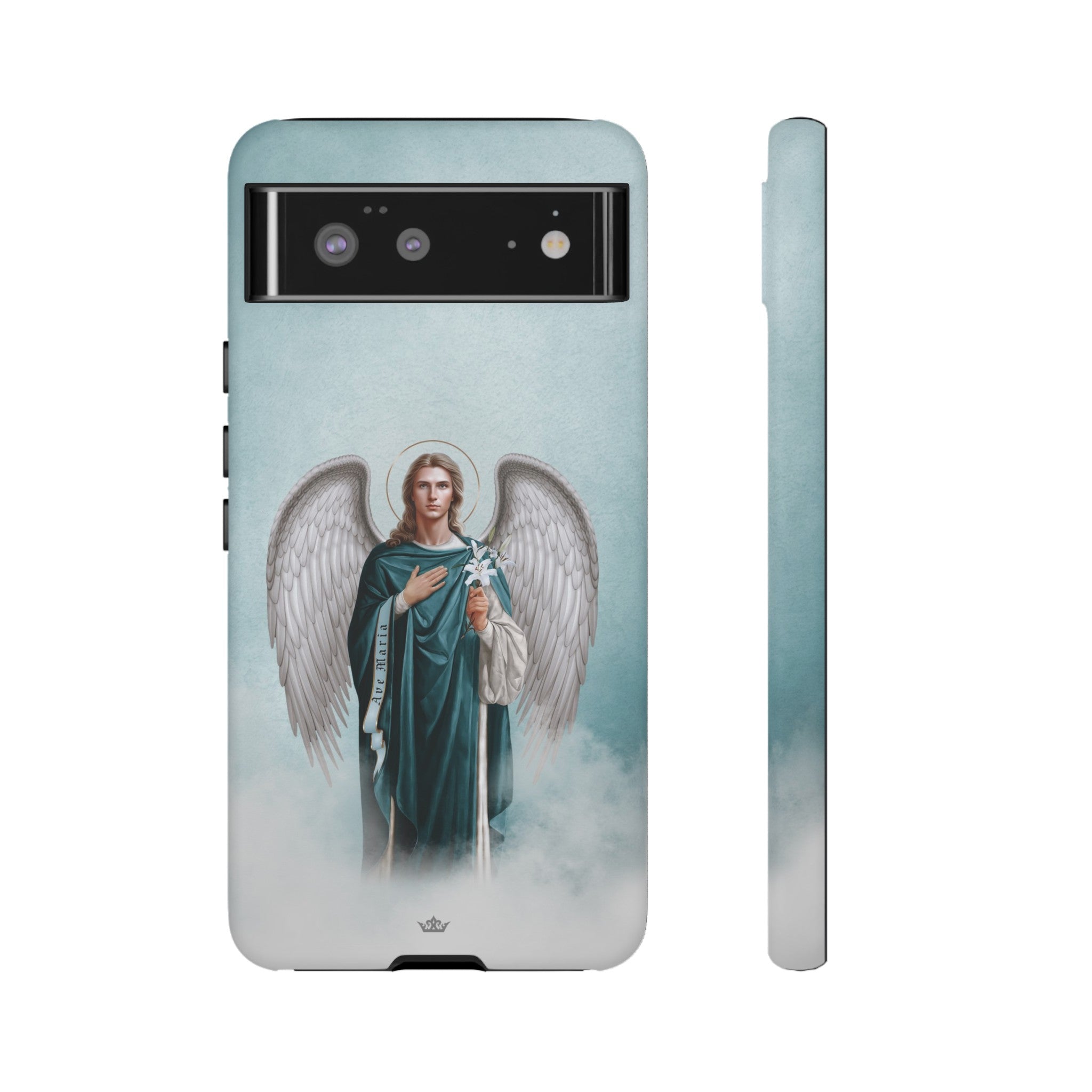 St. Gabriel the Archangel Hard Phone Case (Blue)