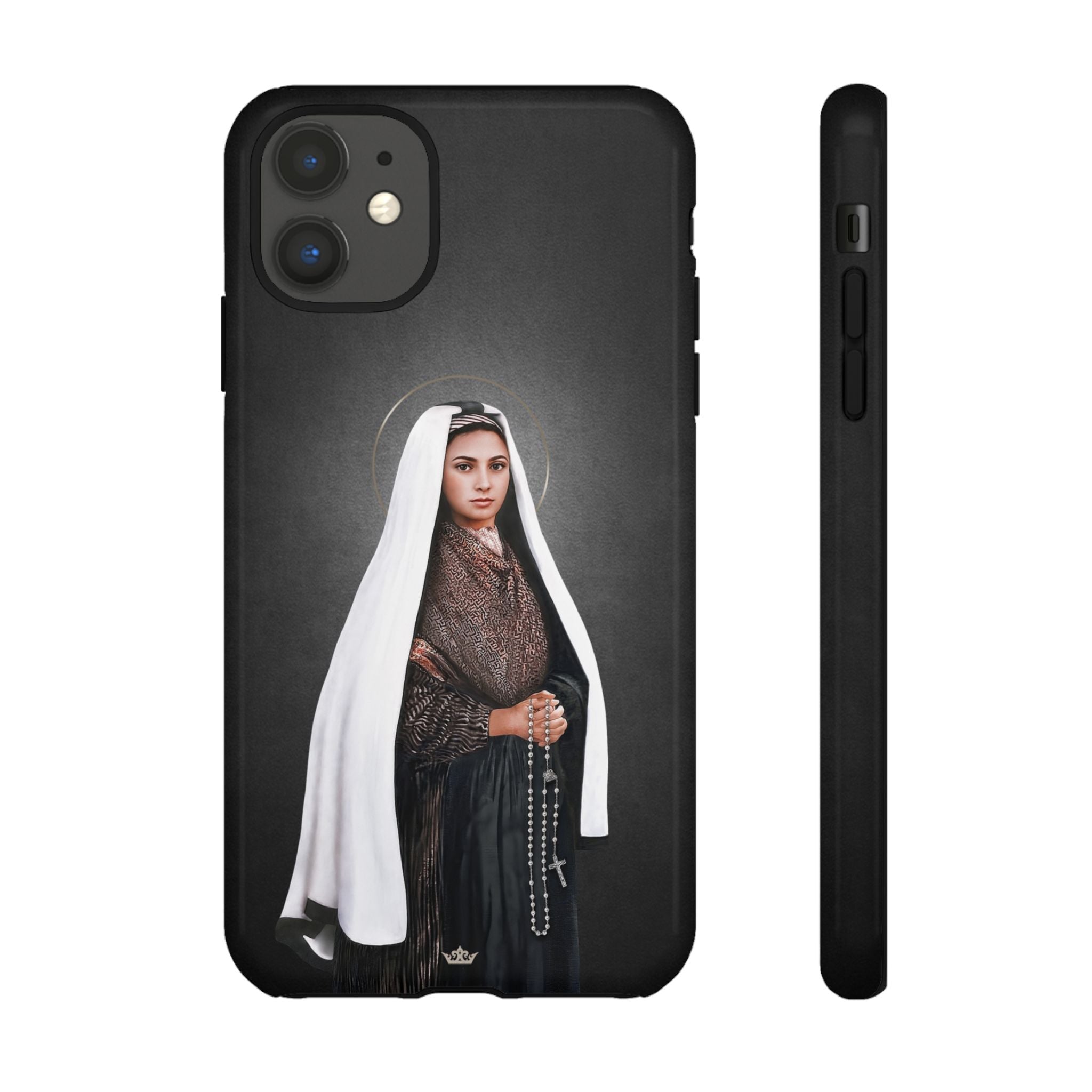 St. Bernadette Hard Phone Case (Dark)